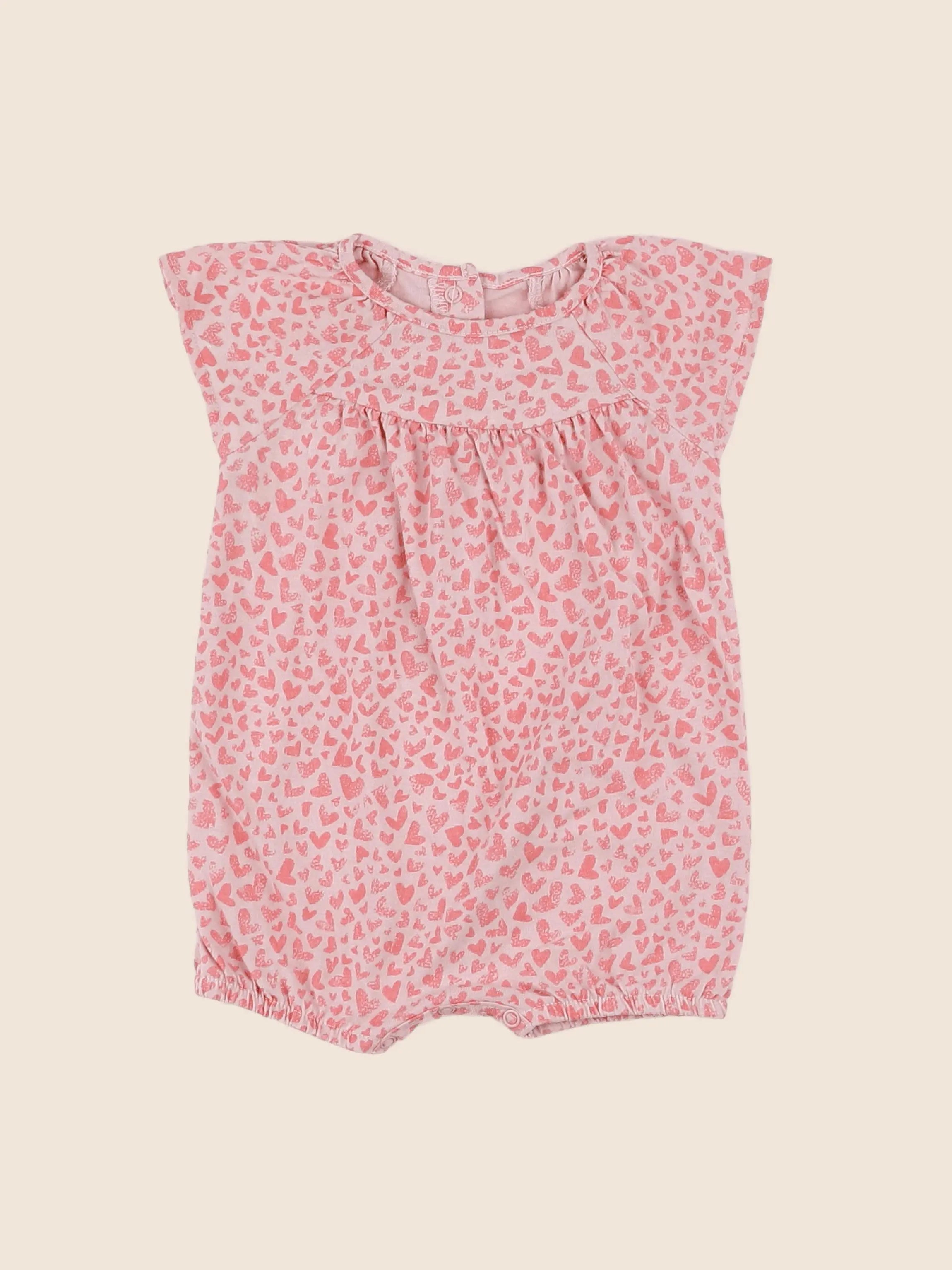 Vertbaudet - combinaison rose - 3 mois