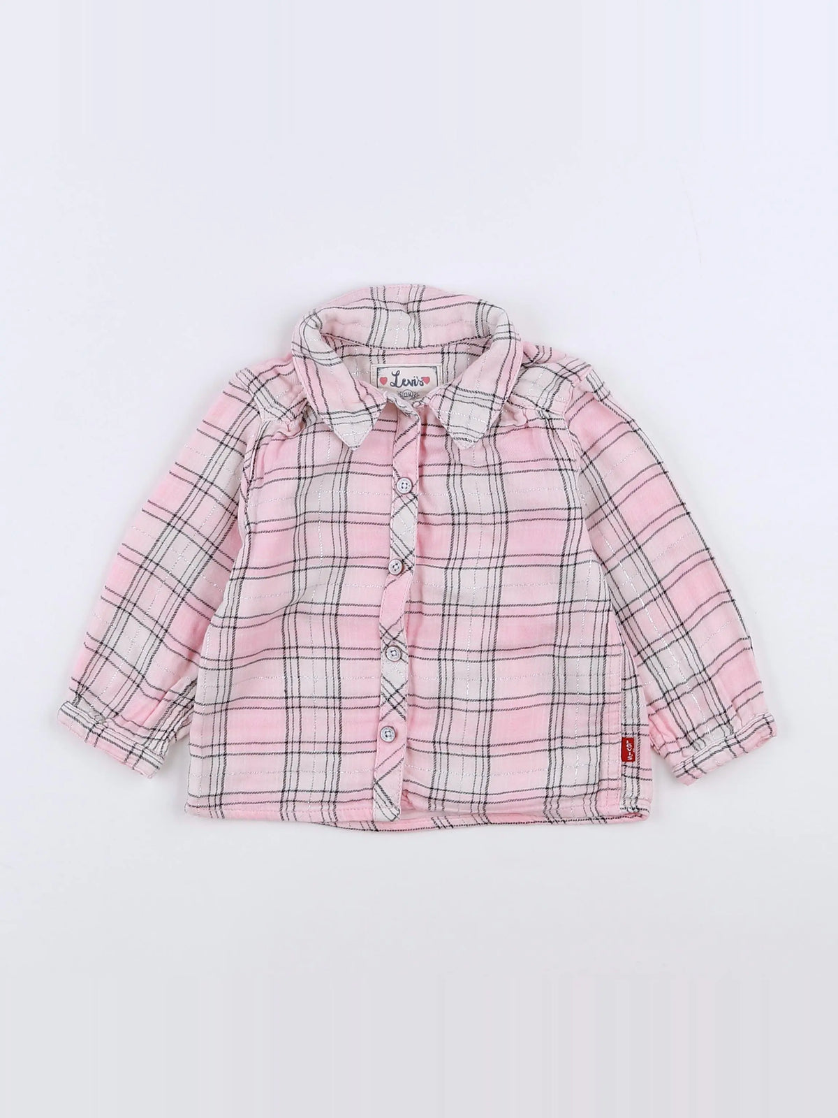 Levi's - chemise blanc, rose, gris - 12 mois