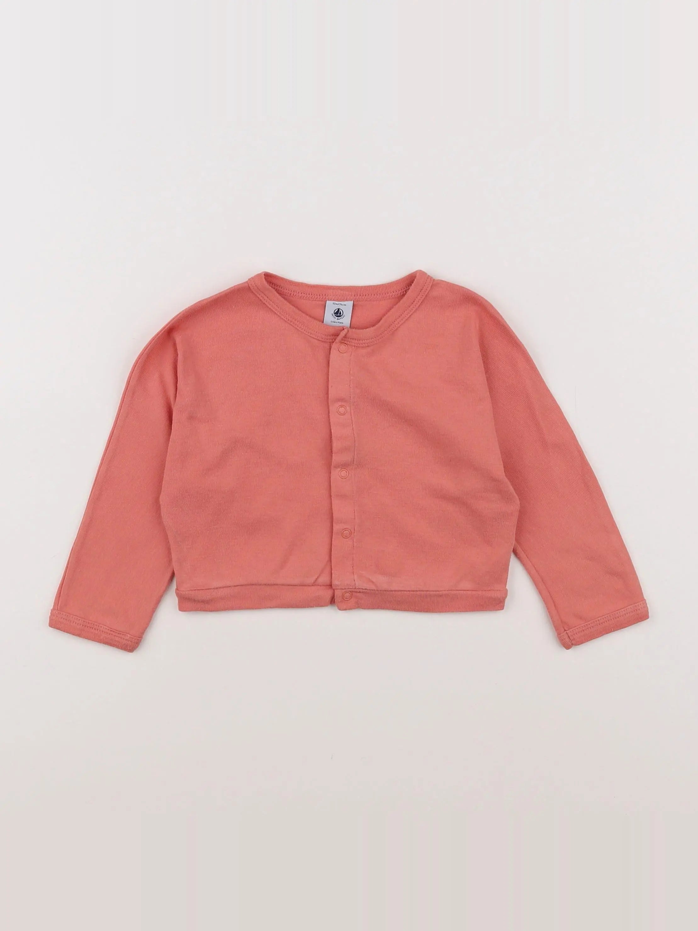 Petit Bateau - tee-shirt rose - 12 mois