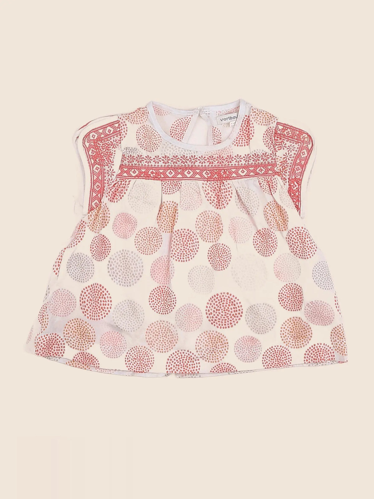 Vertbaudet - robe rose - 6 mois