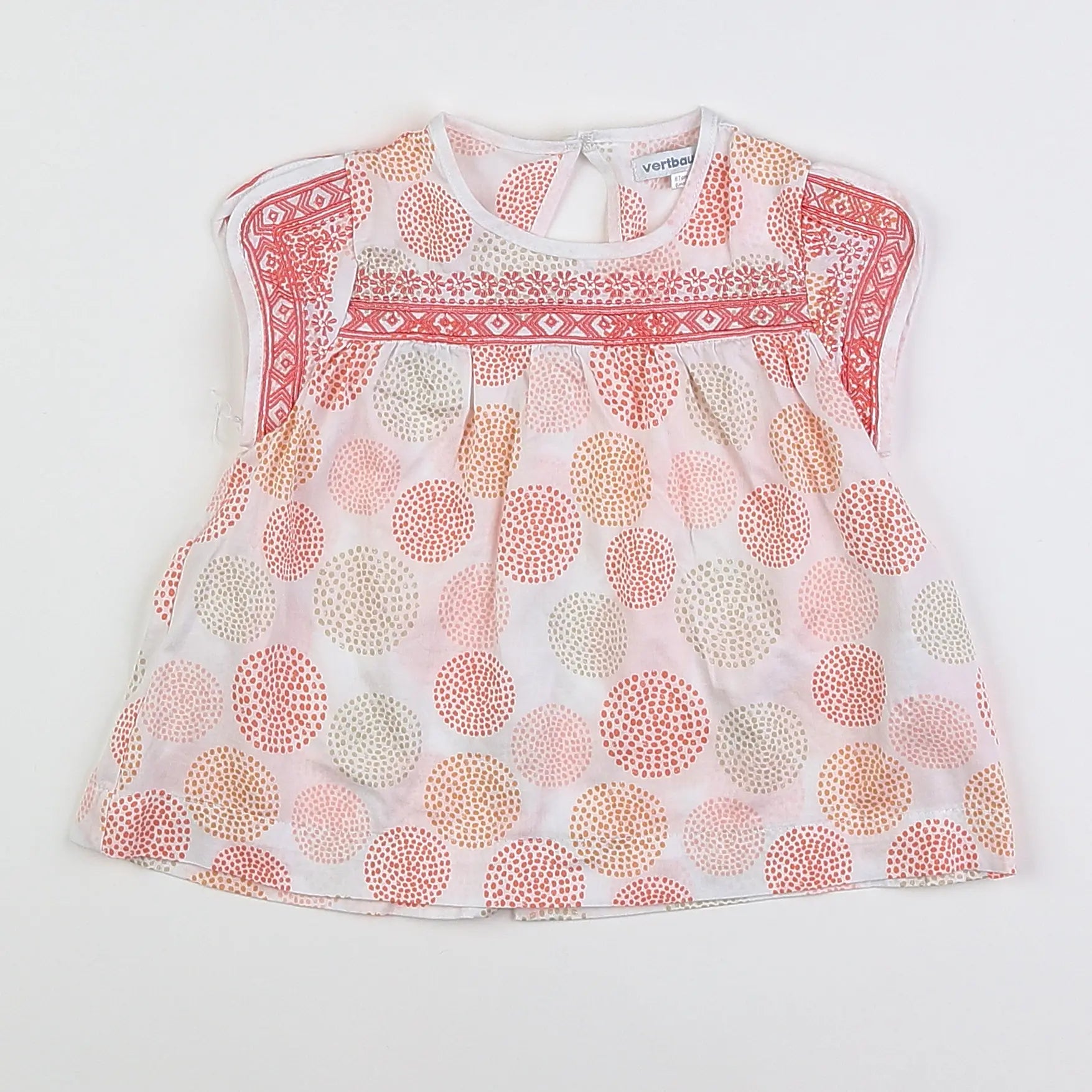 Vertbaudet - robe rose - 6 mois