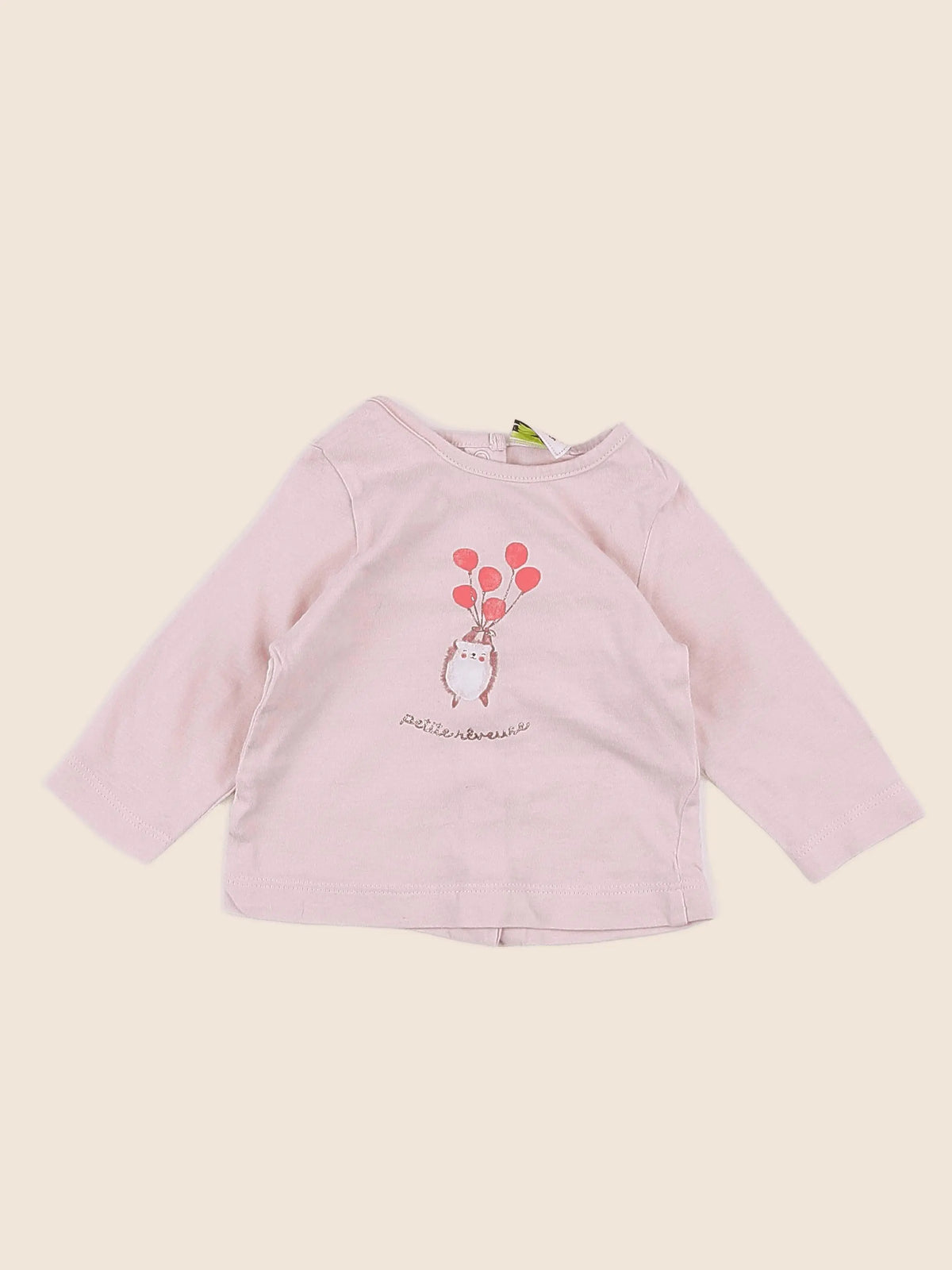 Tape à l'oeil - tee-shirt rose - 3 mois