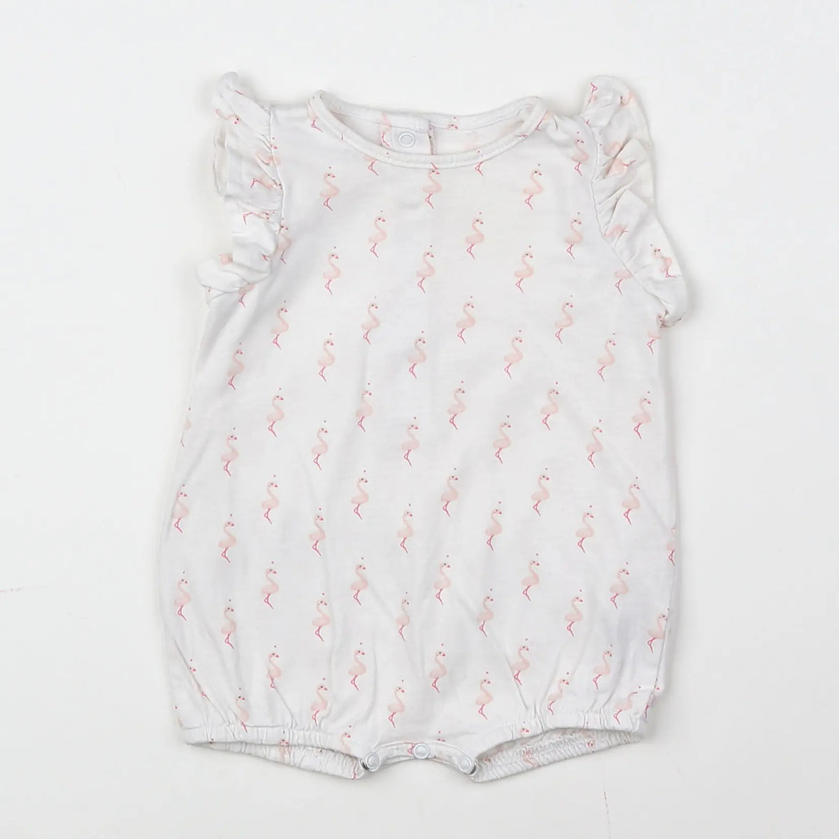Vertbaudet - pyjama coton blanc - 3 mois