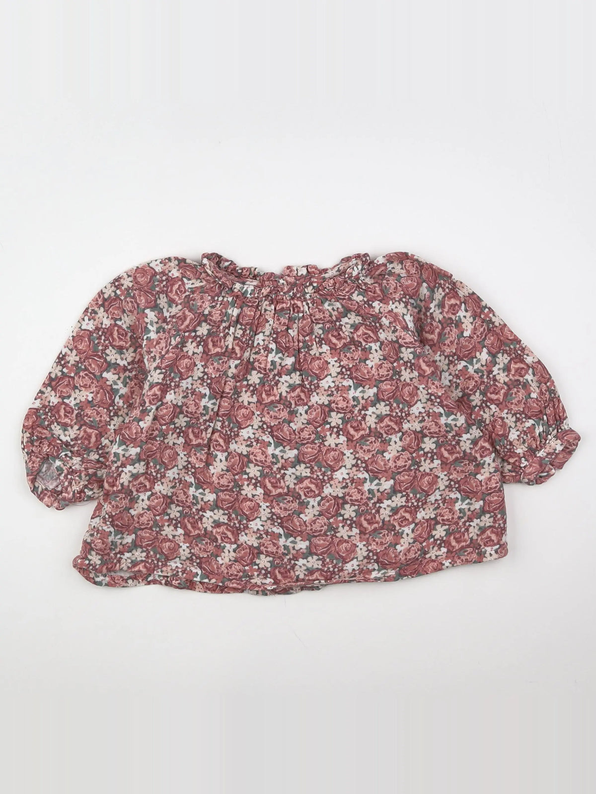Vertbaudet - blouse rose - 9 mois