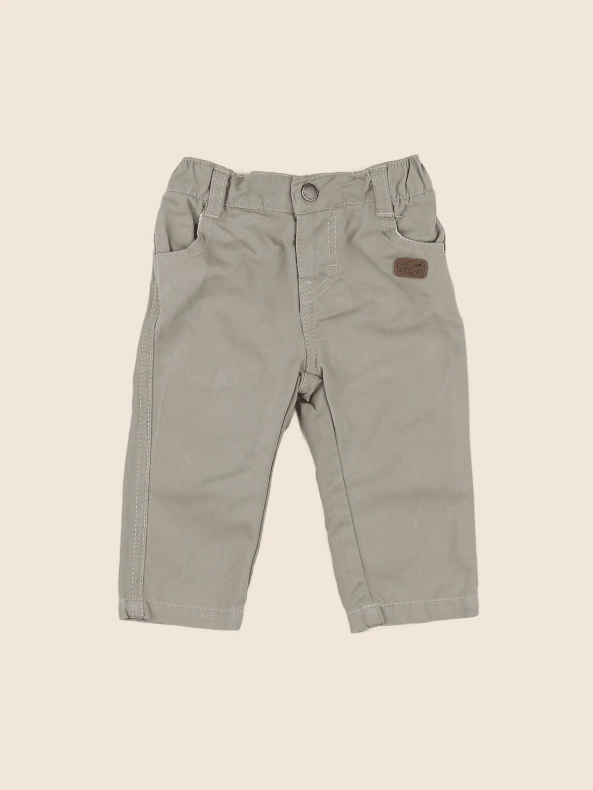 Vertbaudet - pantalon gris - 6 mois