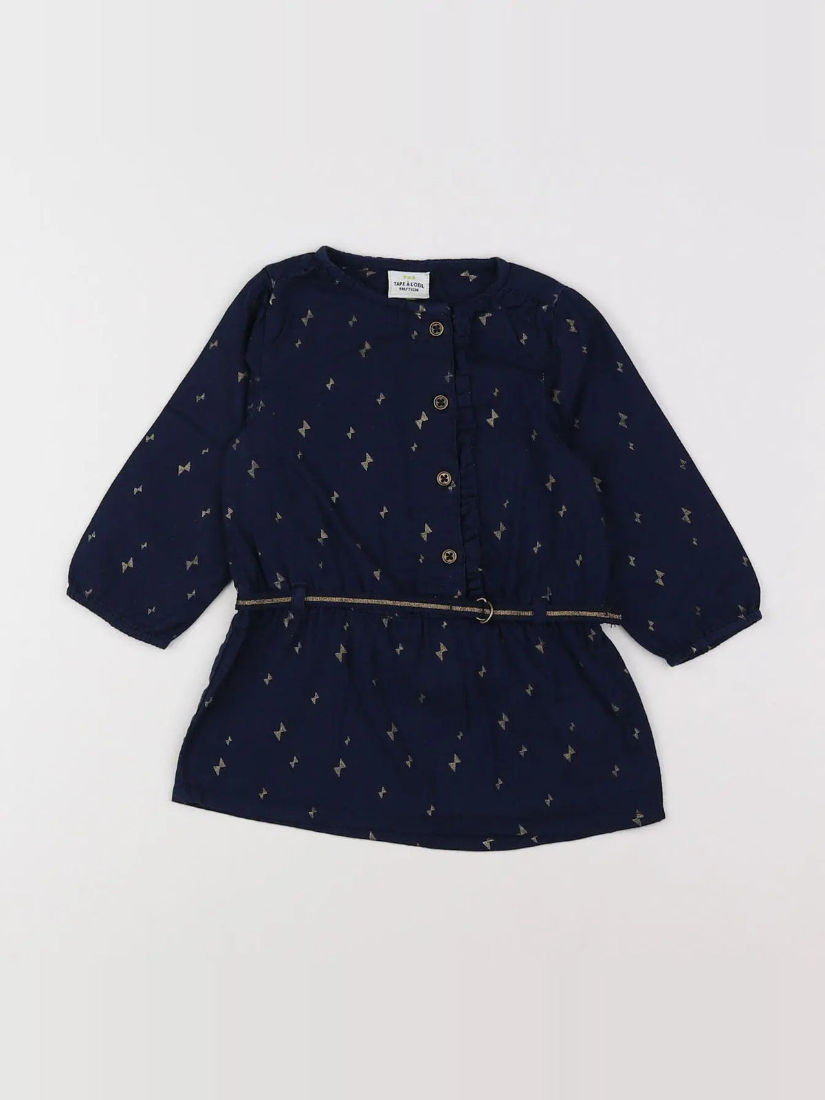 Tape à l'oeil - robe bleu - 9 mois