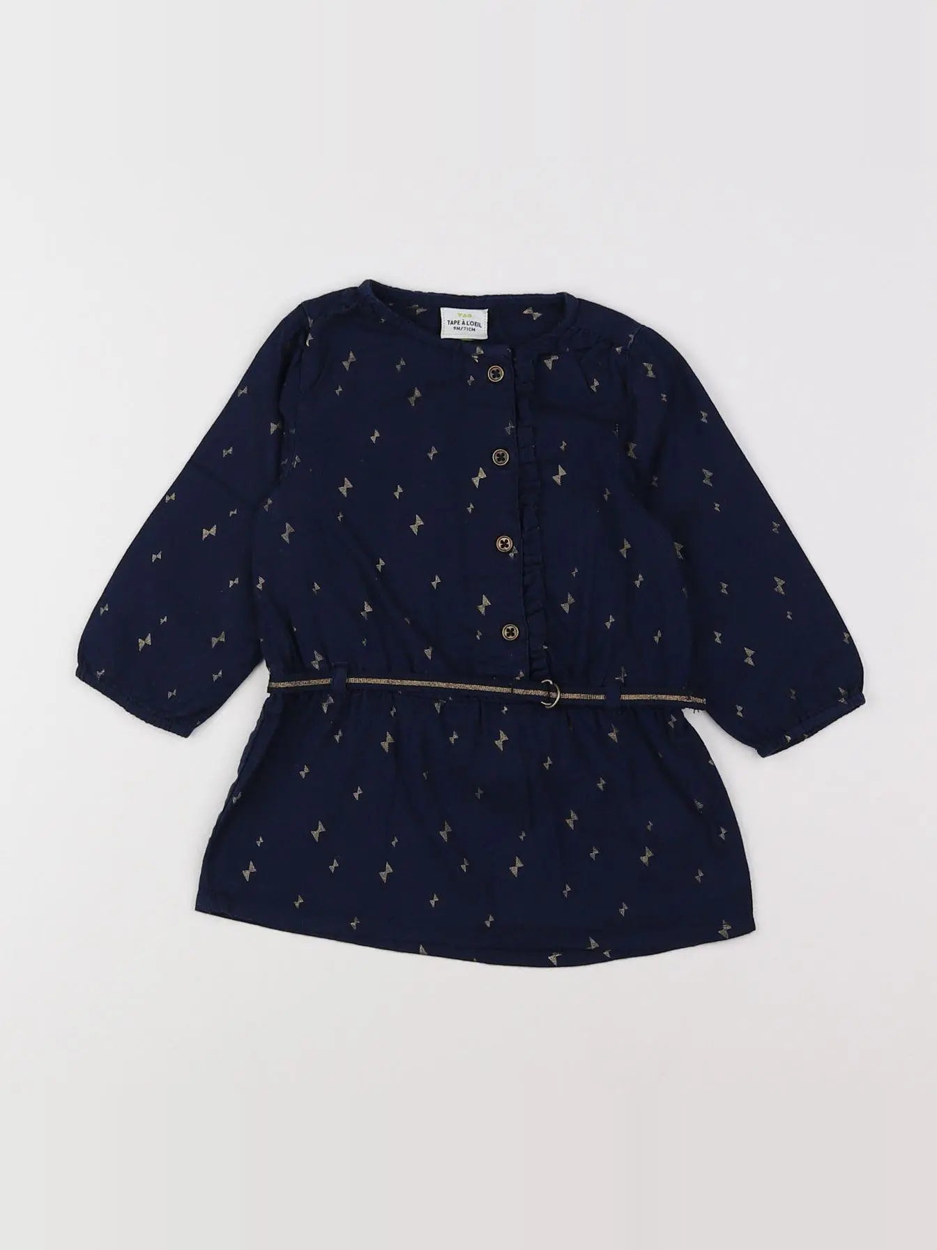 Tape à l'oeil - robe bleu - 9 mois