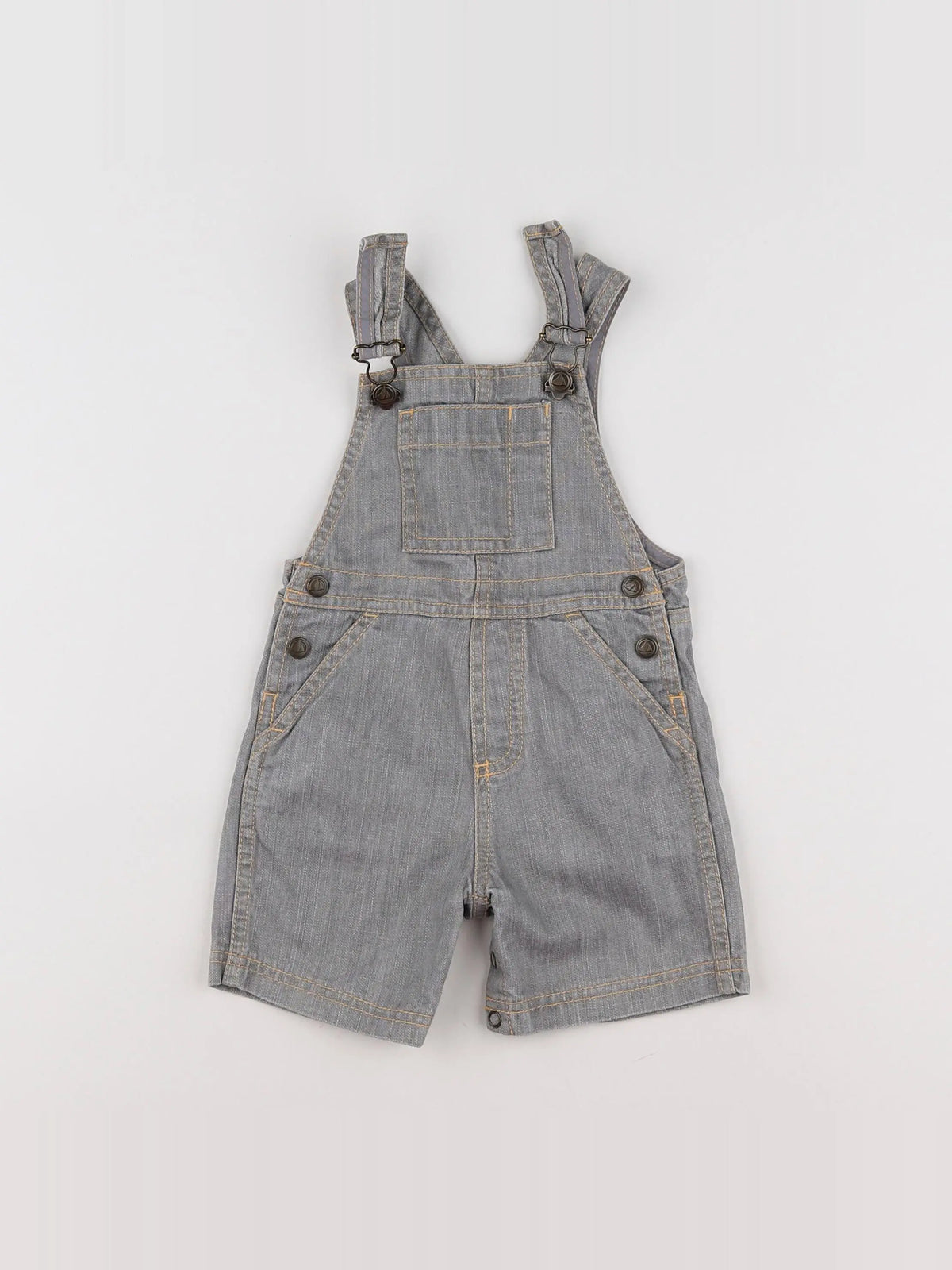 Petit Bateau - salopette gris - 12 mois