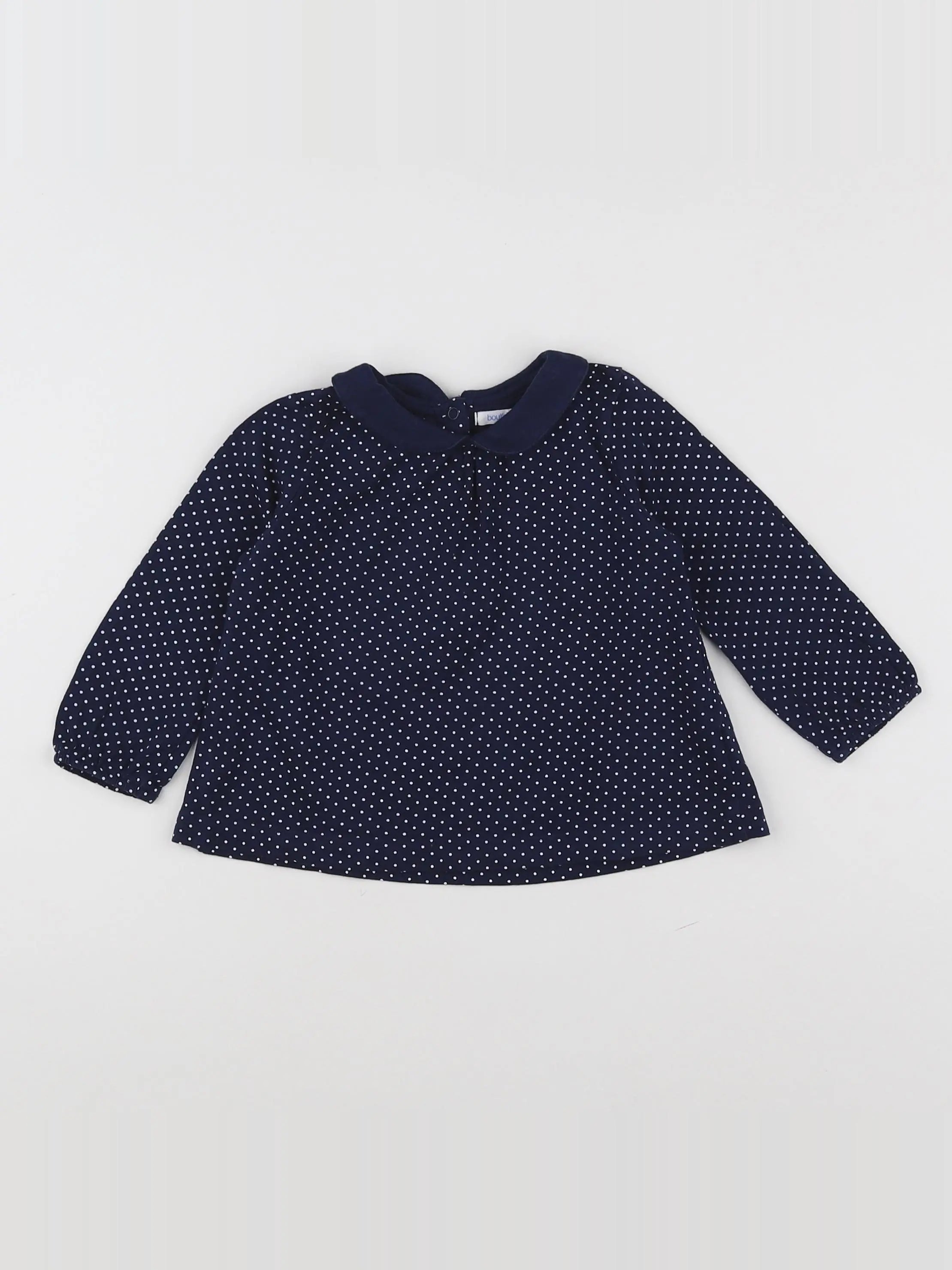 Boutchou - tee-shirt bleu - 12 mois