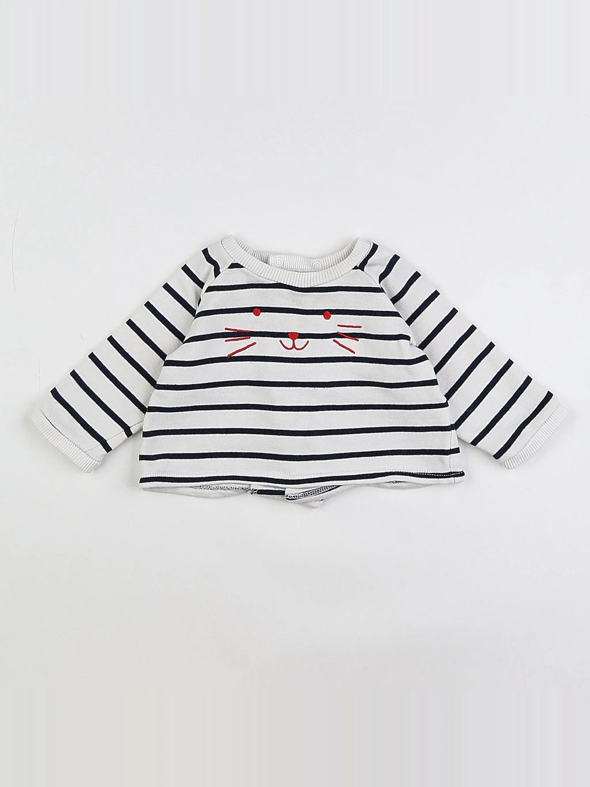 Boutchou - sweat blanc - 3 mois