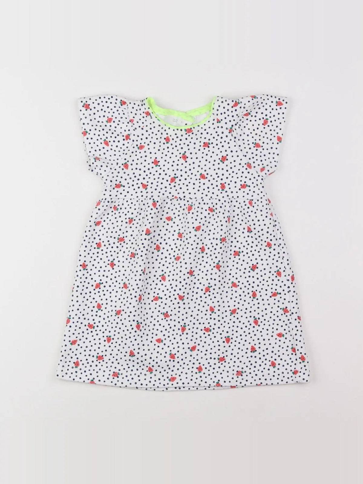 Zara - robe bleu, blanc - 18 mois à 2 ans