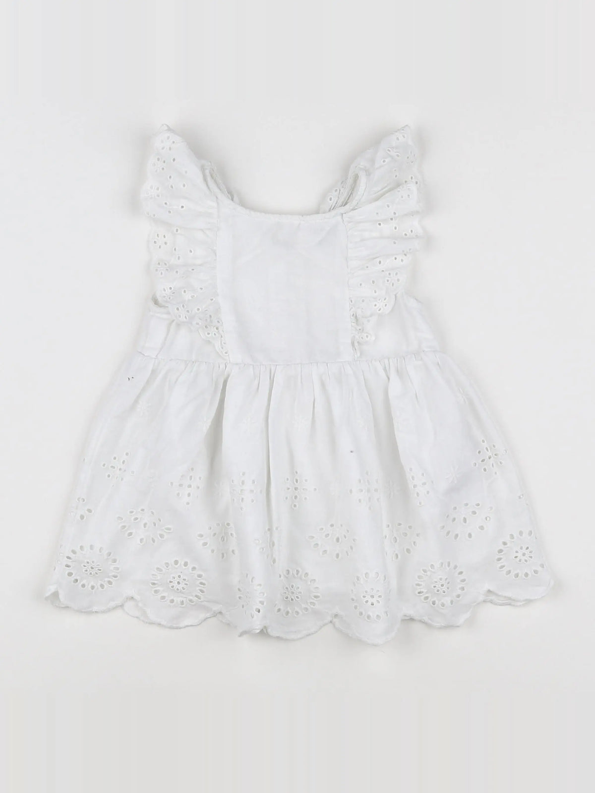 Vertbaudet - robe blanc - 12 mois