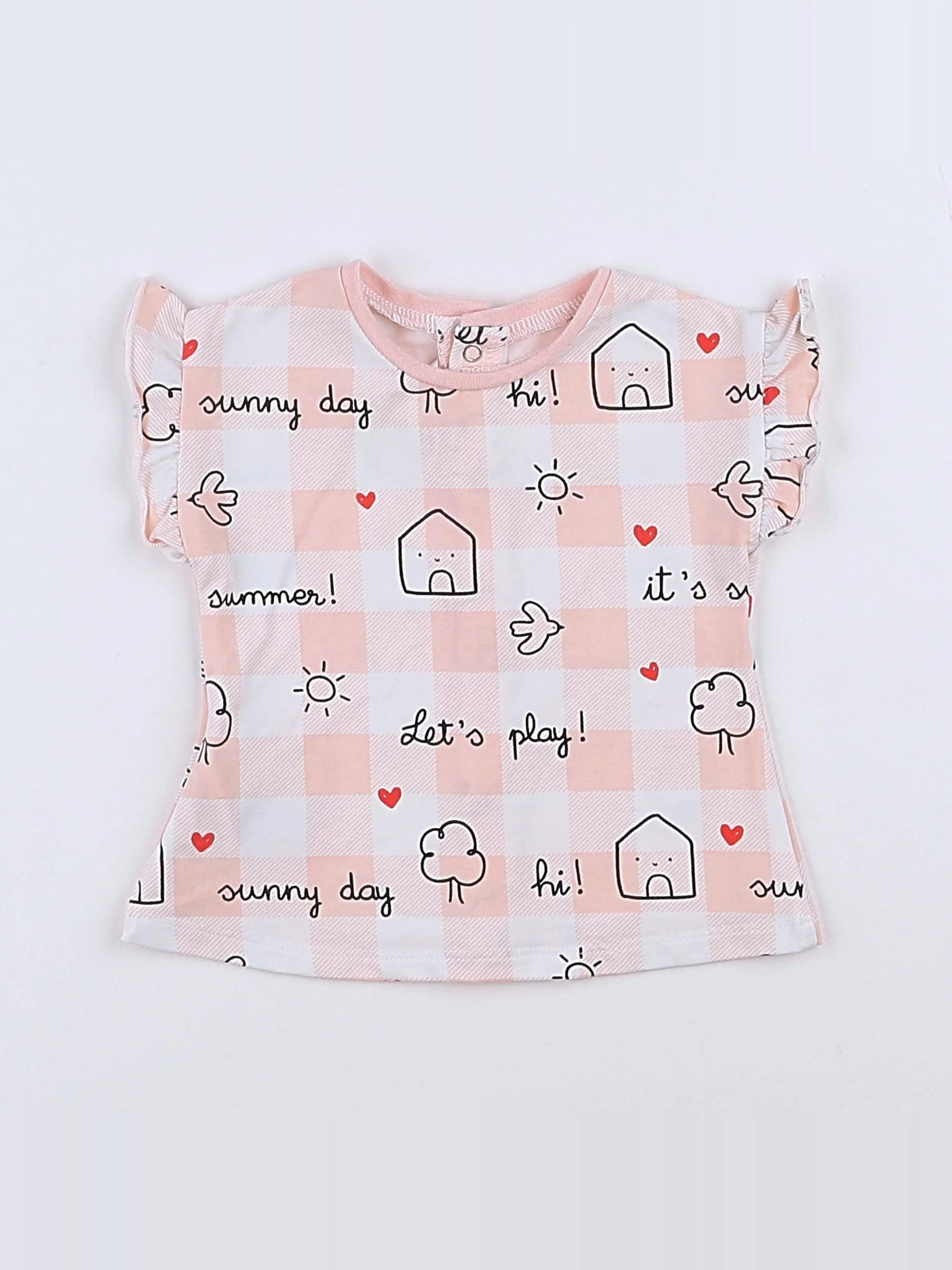 Mayoral - tee-shirt rose - 3 mois