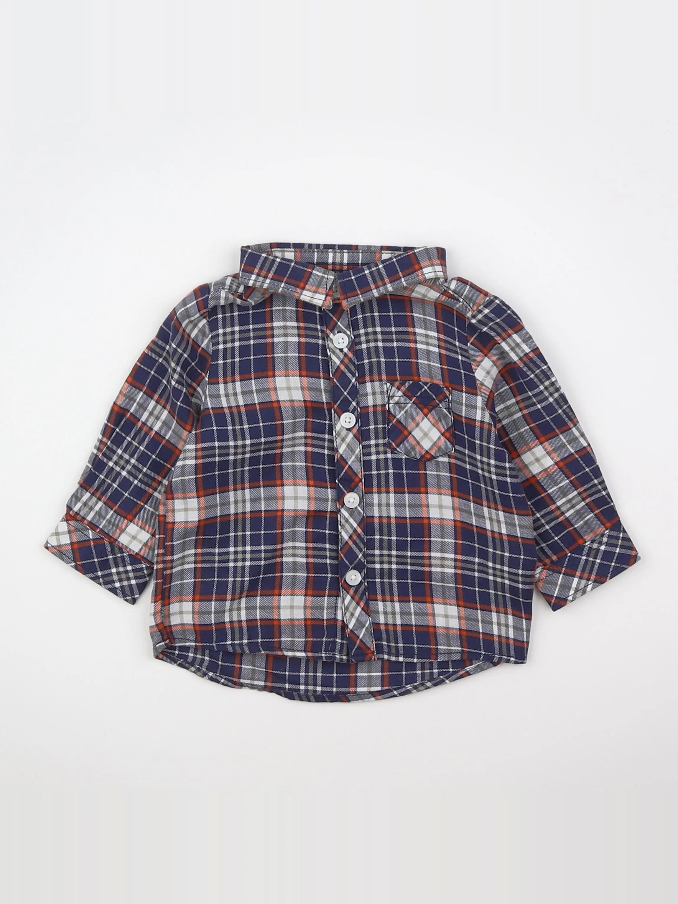 Tape à l'oeil - chemise bleu - 3 mois