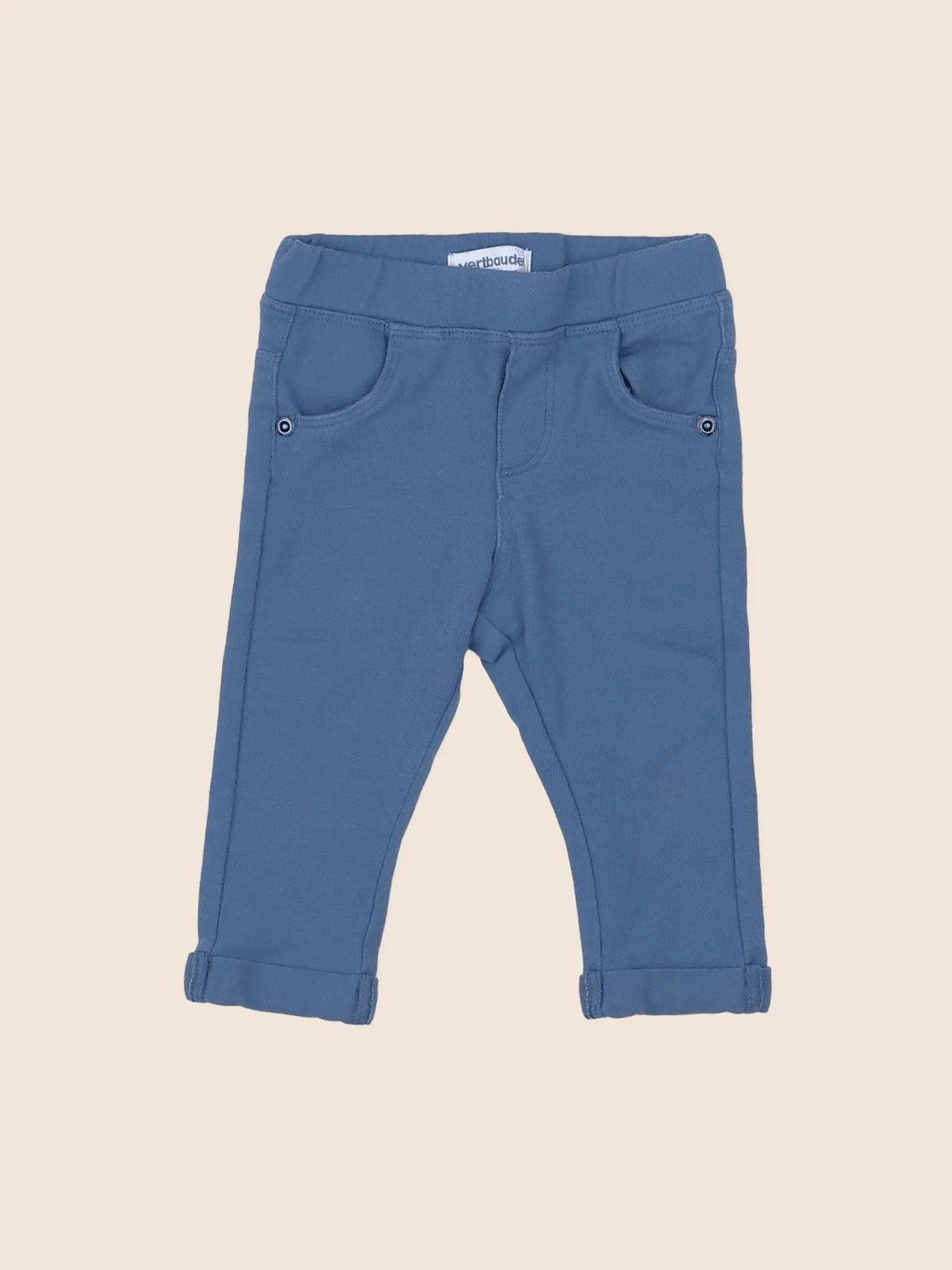 Vertbaudet - jegging bleu - 9 mois