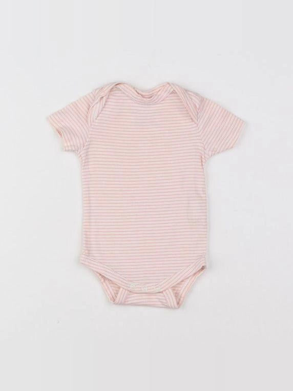 Tape à l'oeil - body rose - 1 mois