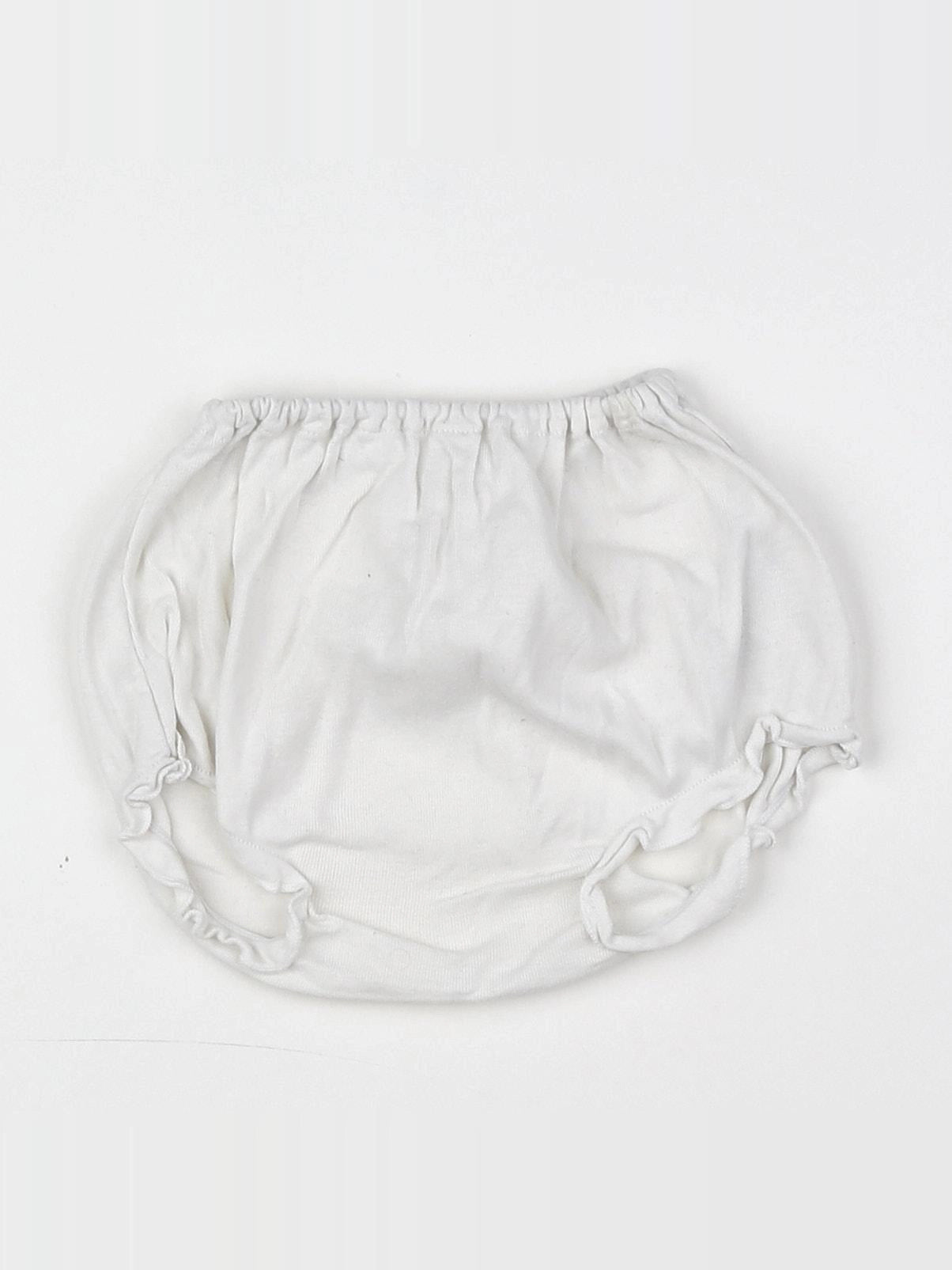 Petit Bateau - bloomer blanc - 3 mois