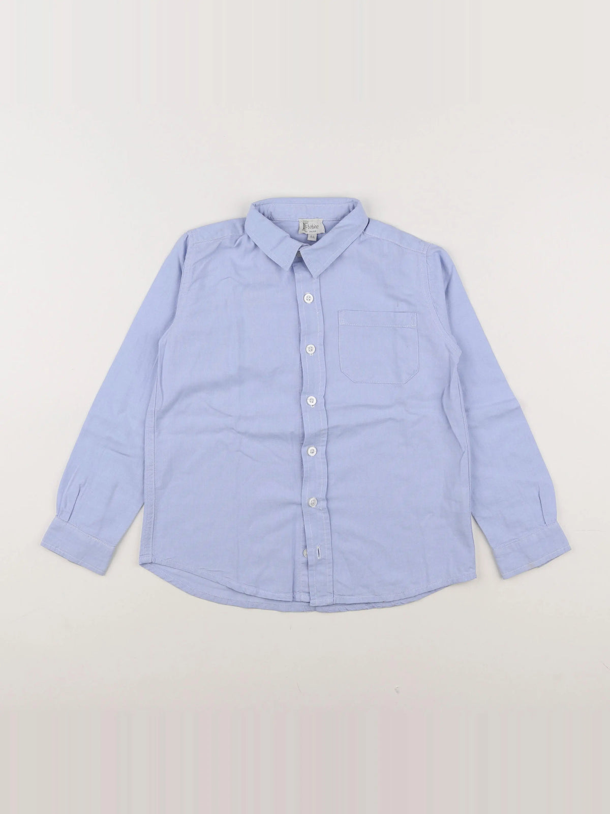 Bobine - chemise bleu - 8 ans