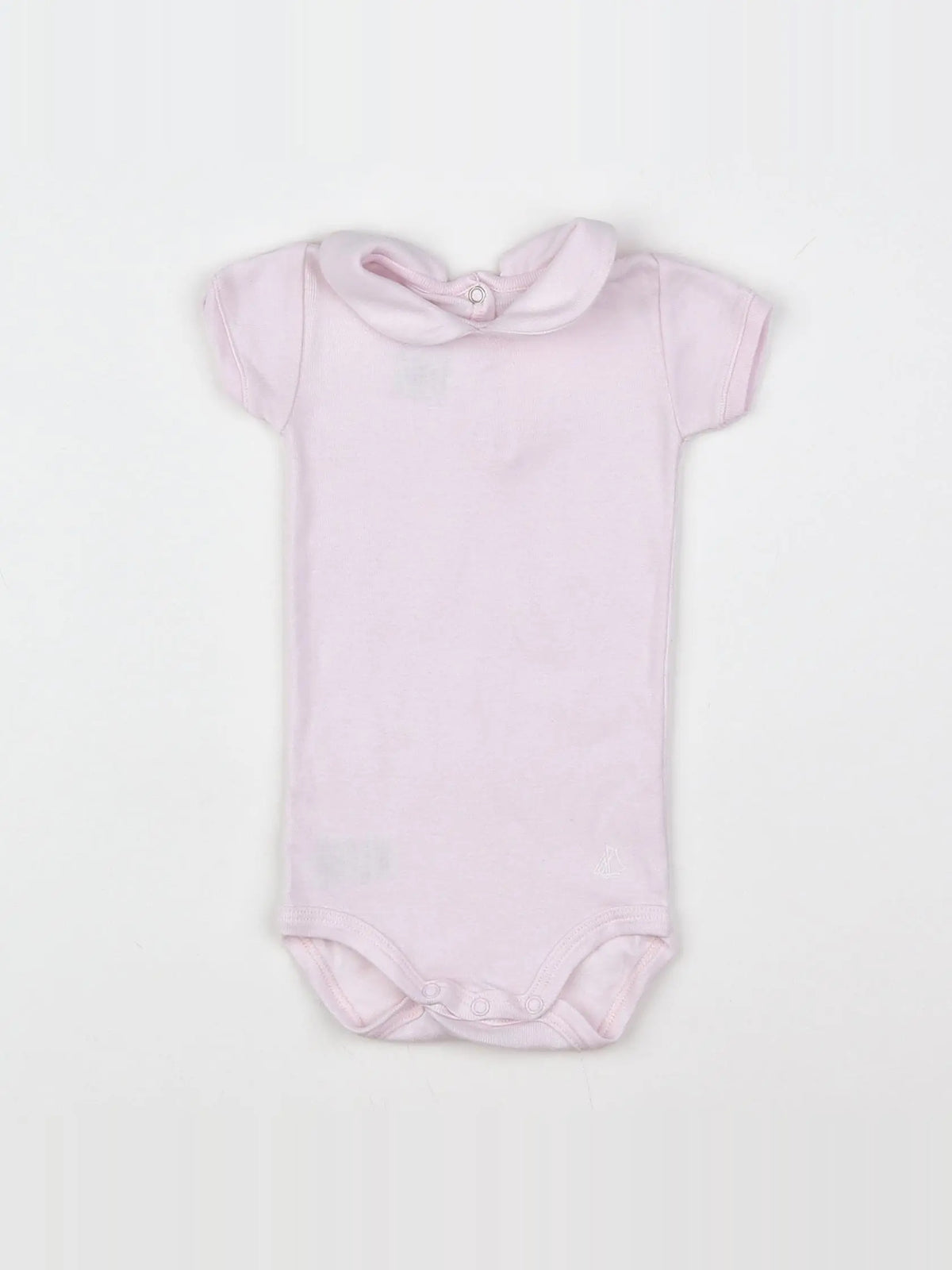 Petit Bateau - body à col rose - 3 mois