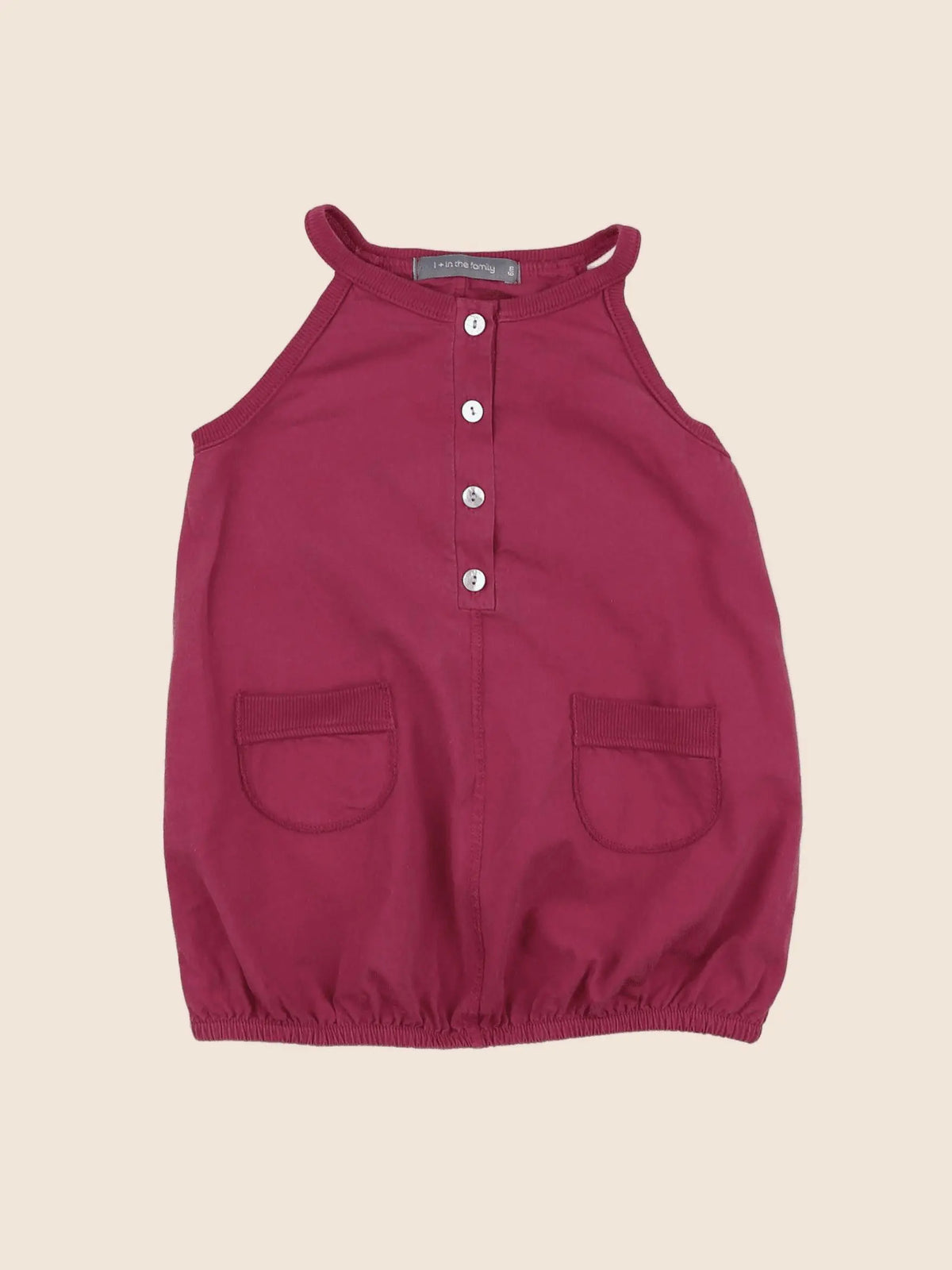 1+ In the family - robe rose - 6 mois