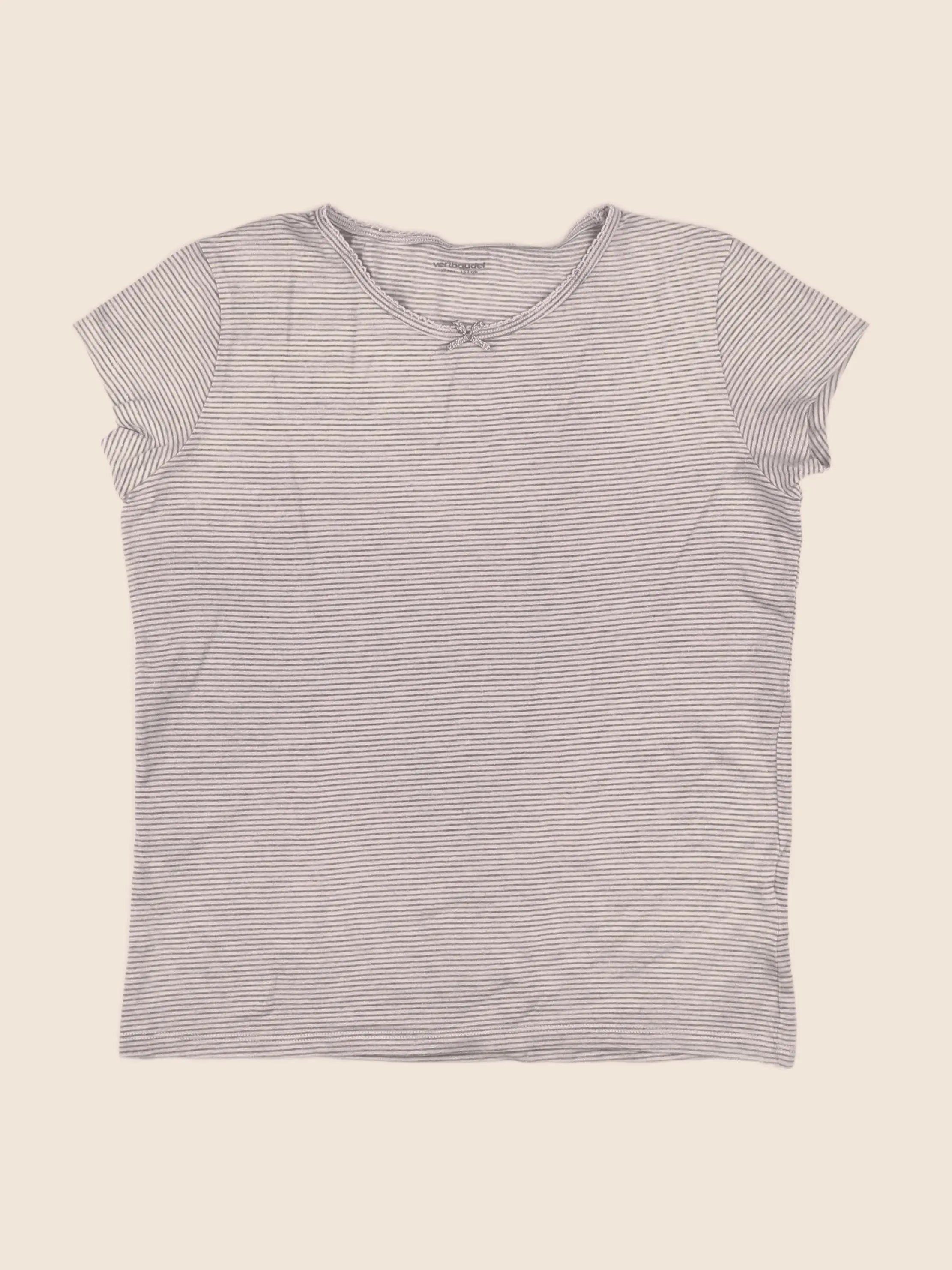 Vertbaudet - maillot de corps gris, rose - 12 ans