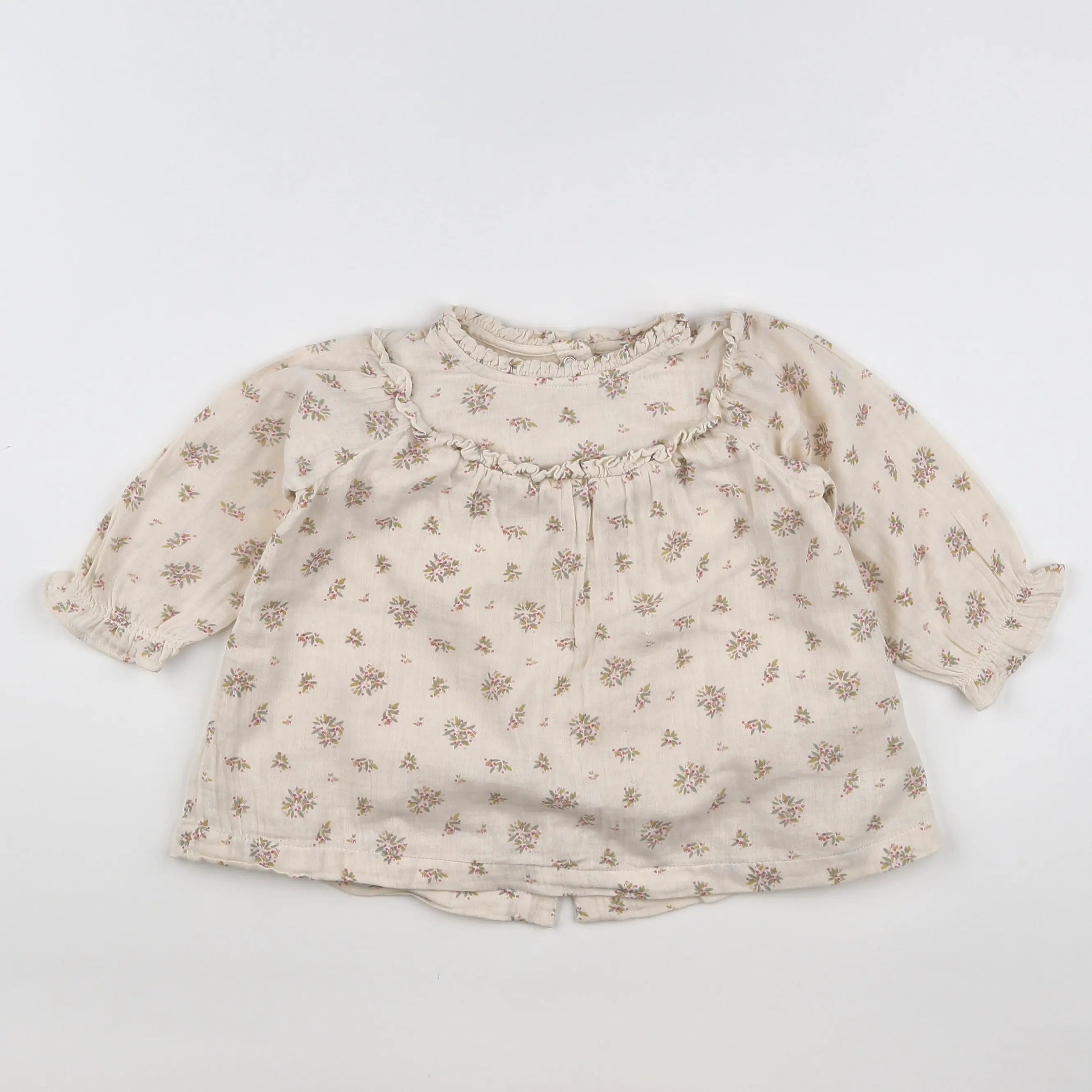 Vertbaudet - robe multicolore - 9 mois