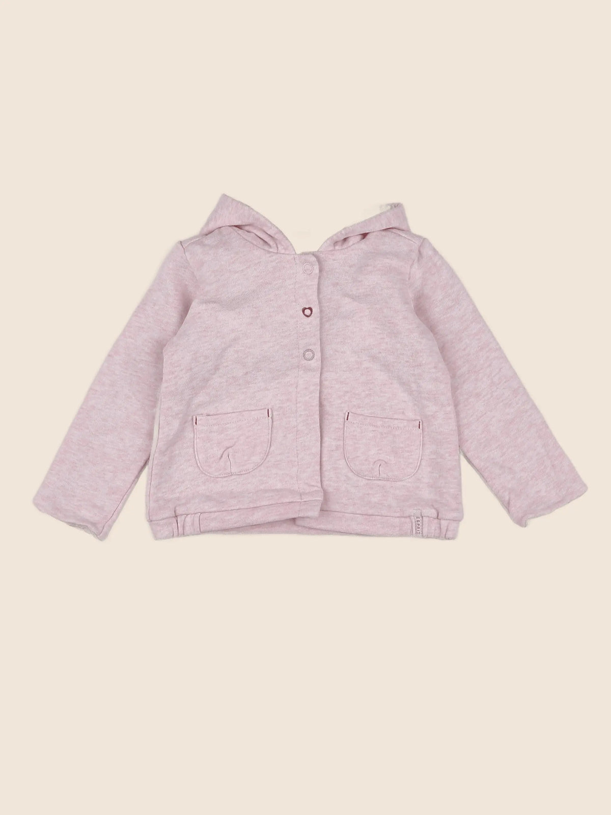Esprit - sweat rose, gris - 6 mois
