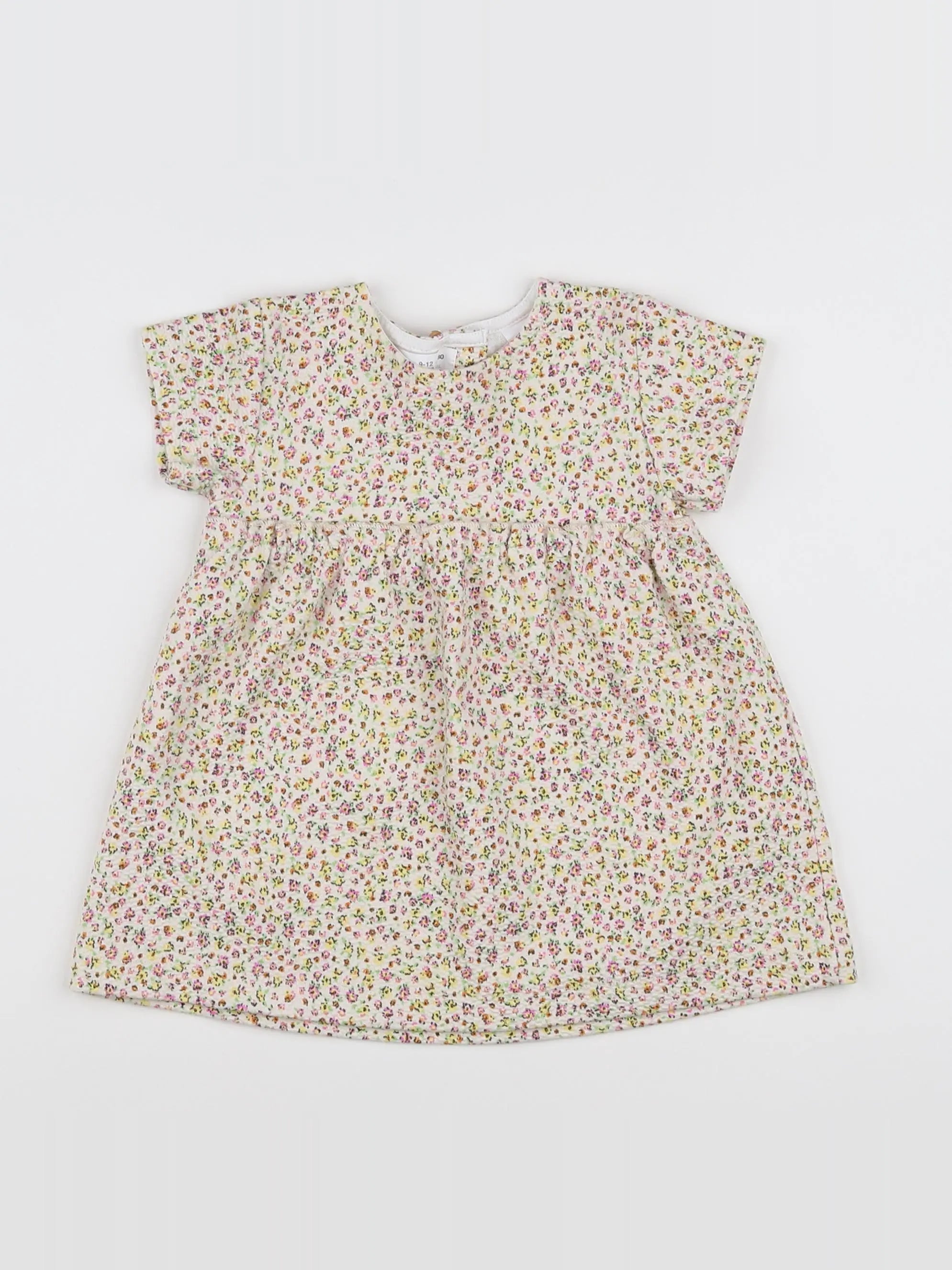 Zara - robe blanc, multicolore - 9/12 mois
