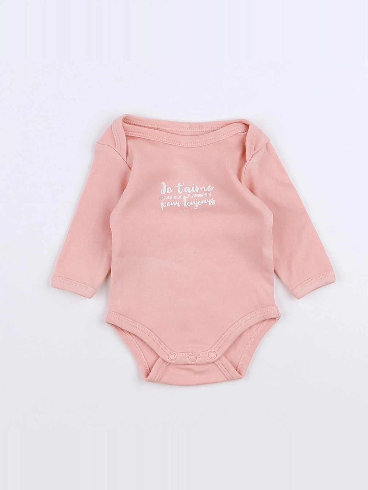 Vertbaudet - body rose - 1 mois