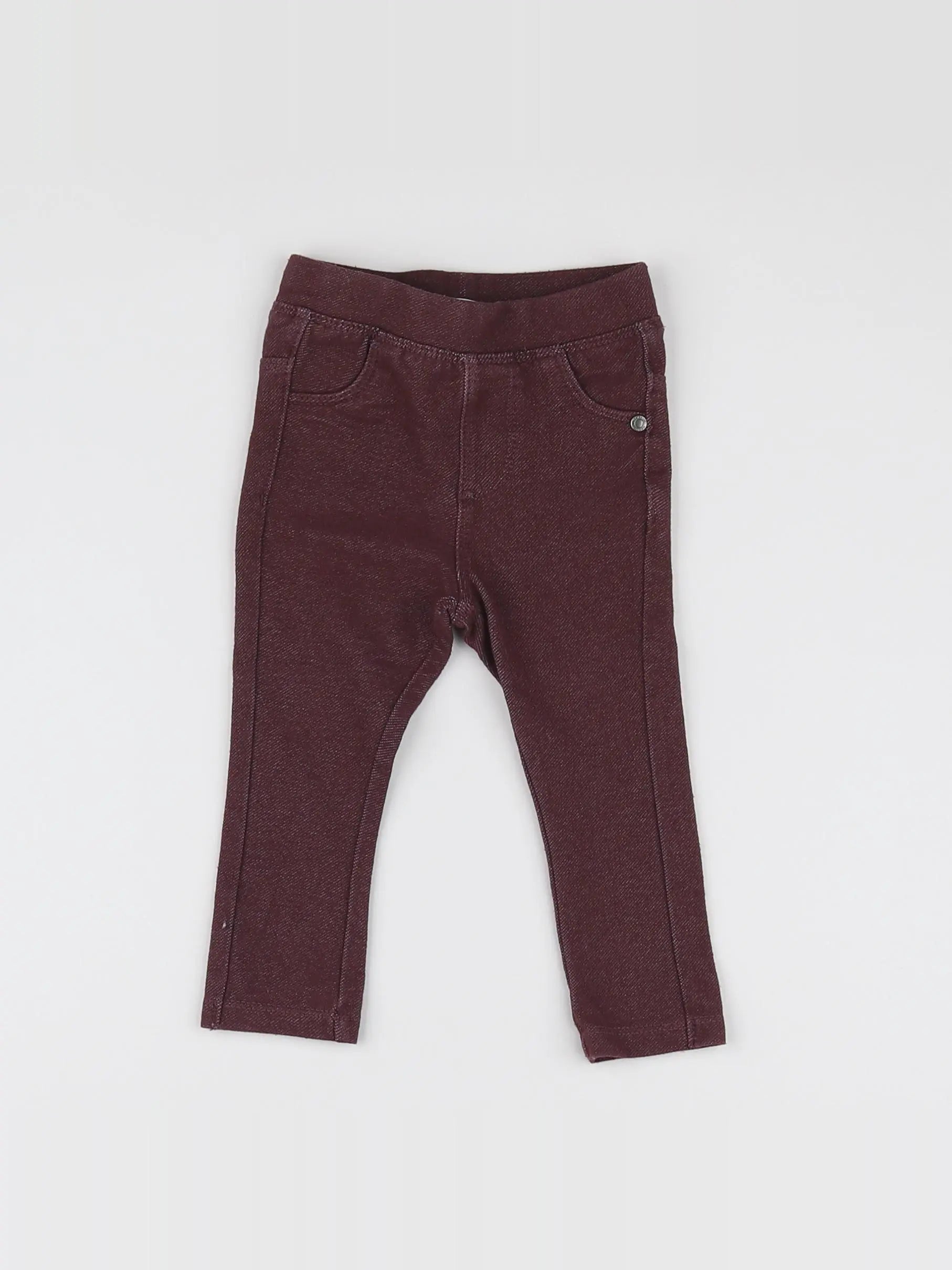 Vertbaudet - jegging rouge - 6 mois