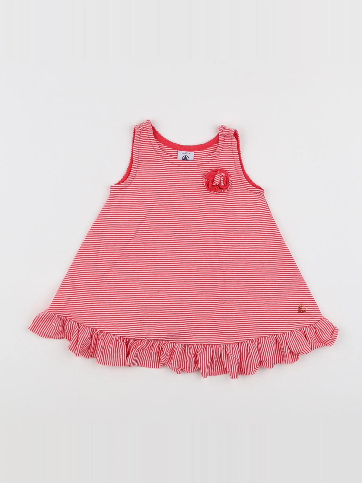 Petit Bateau - robe rose - 6 mois
