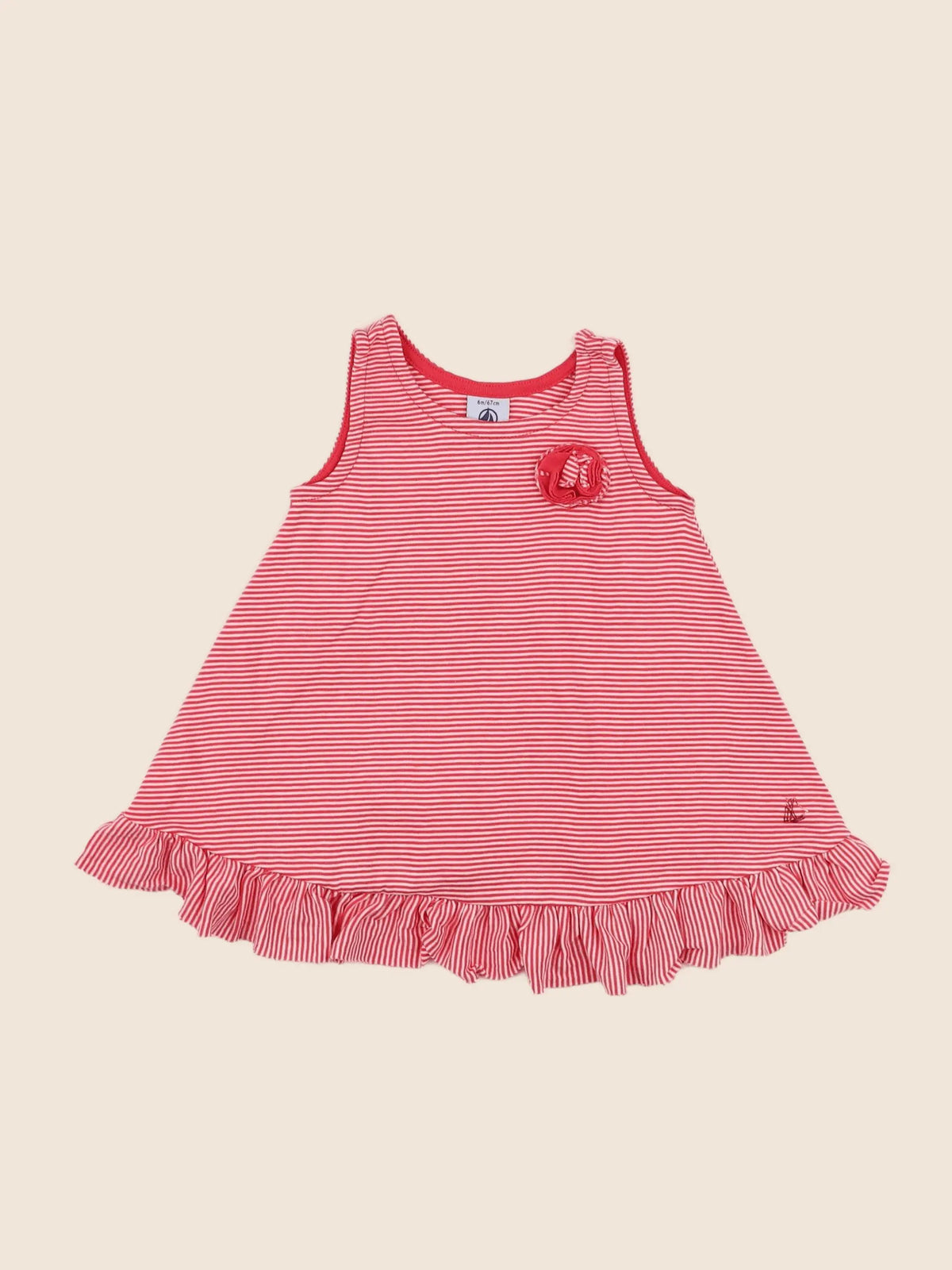 Petit Bateau - robe rose - 6 mois
