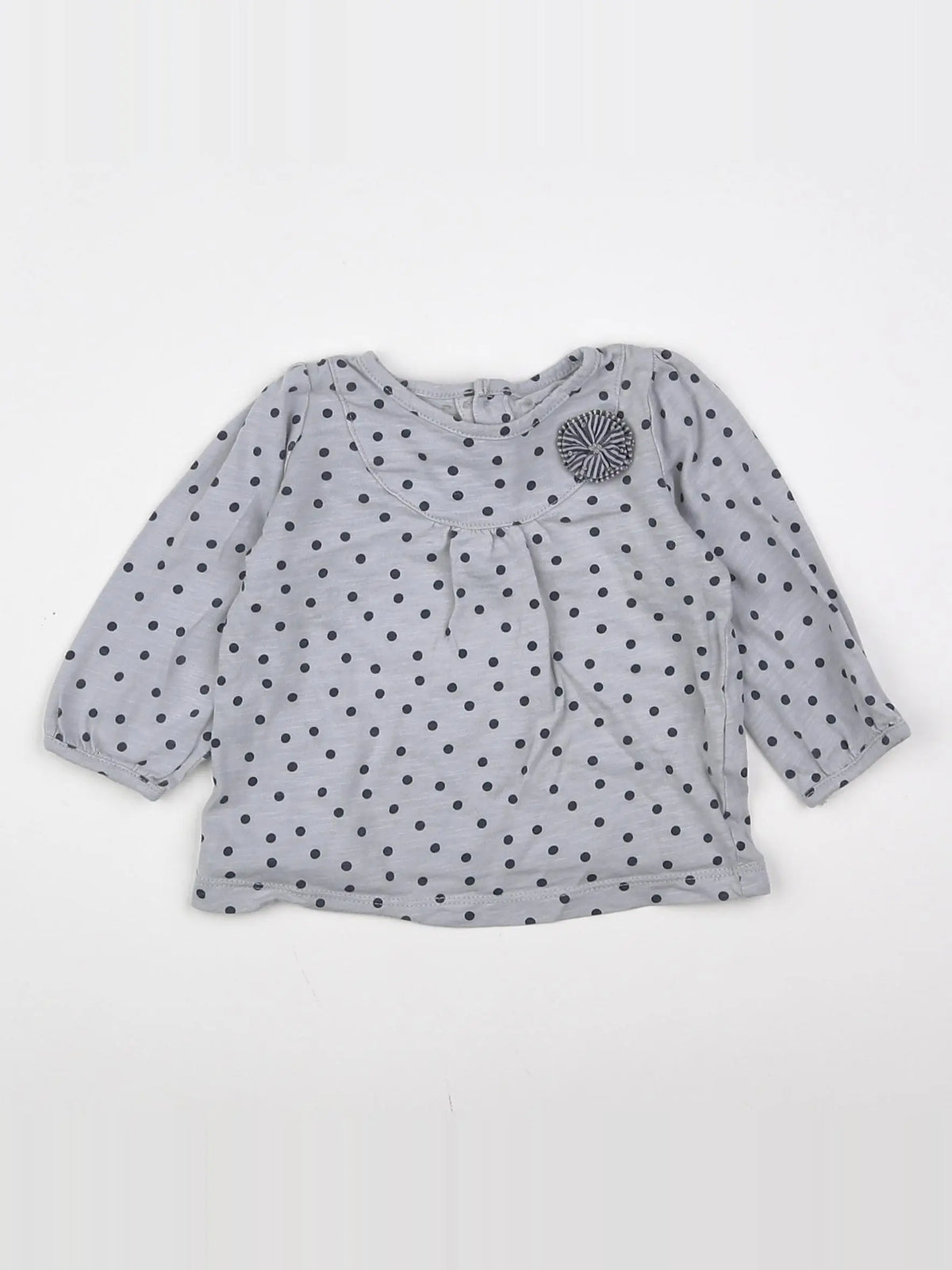 Natalys - tee-shirt gris - 12 mois