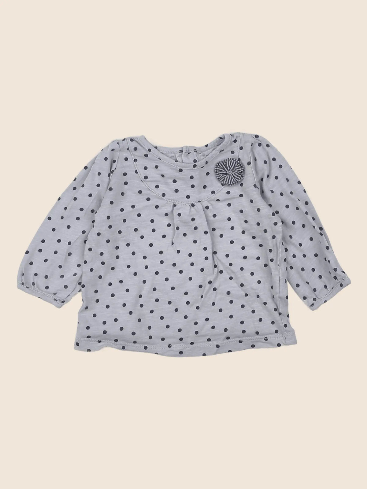 Natalys - tee-shirt gris - 12 mois