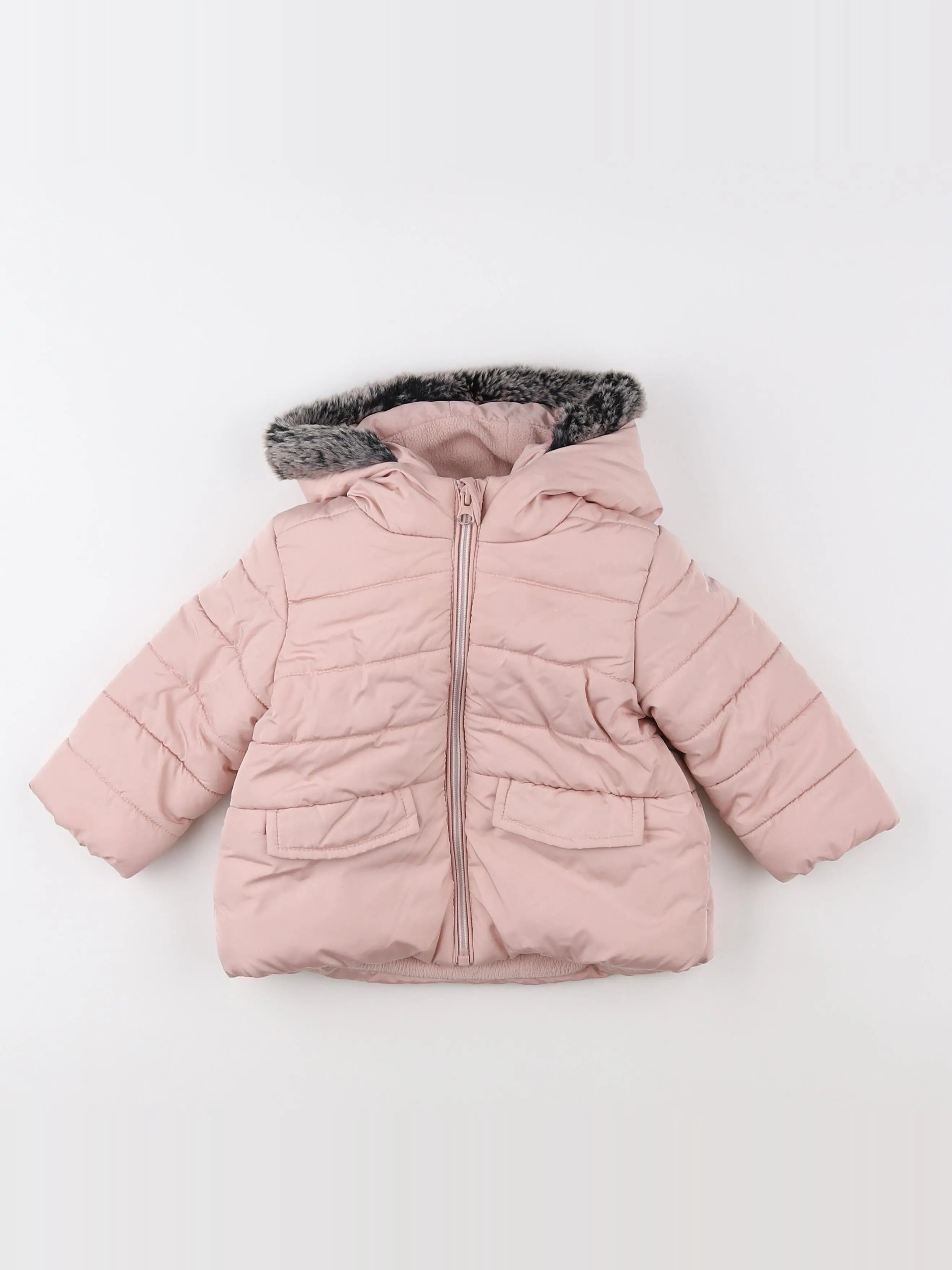 Boutchou - doudoune rose - 12 mois