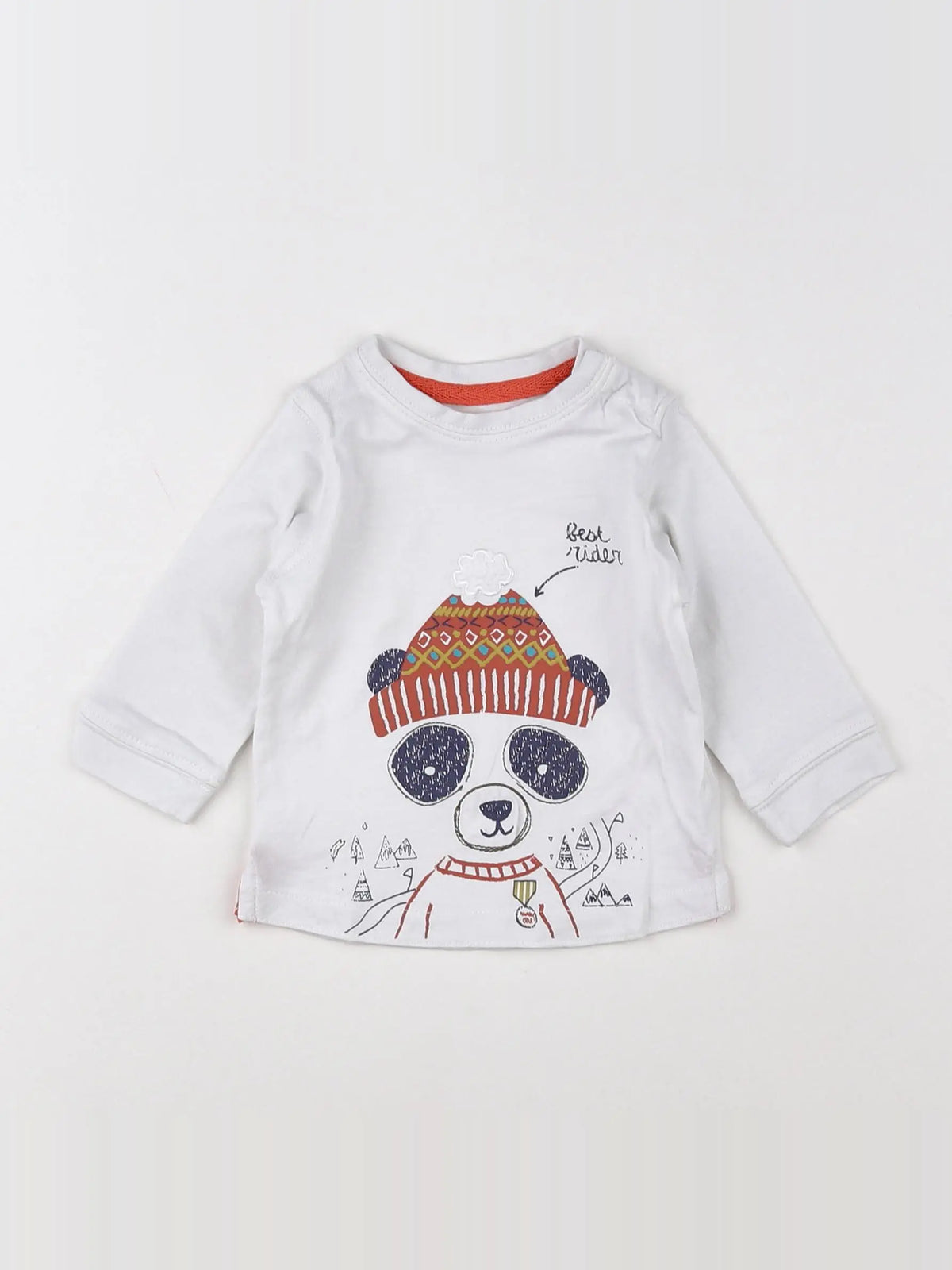 Vertbaudet - tee-shirt blanc - 3 mois