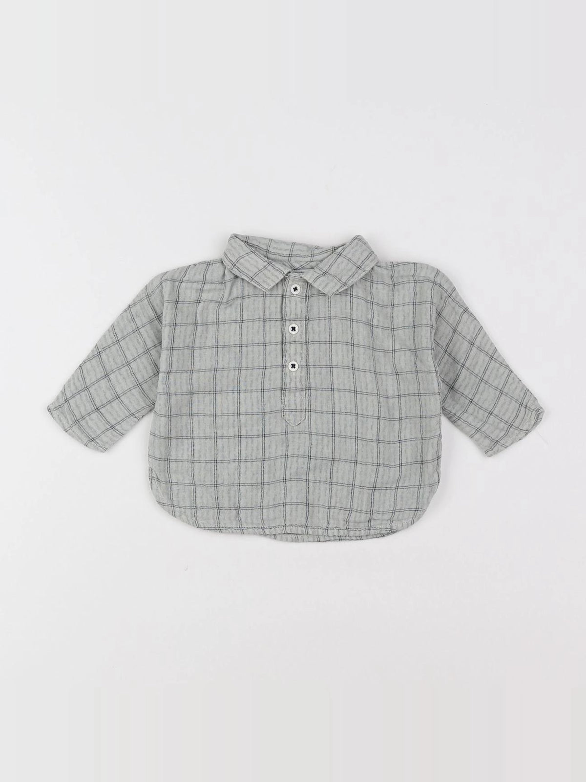 Boutchou - chemise gris - 3 mois