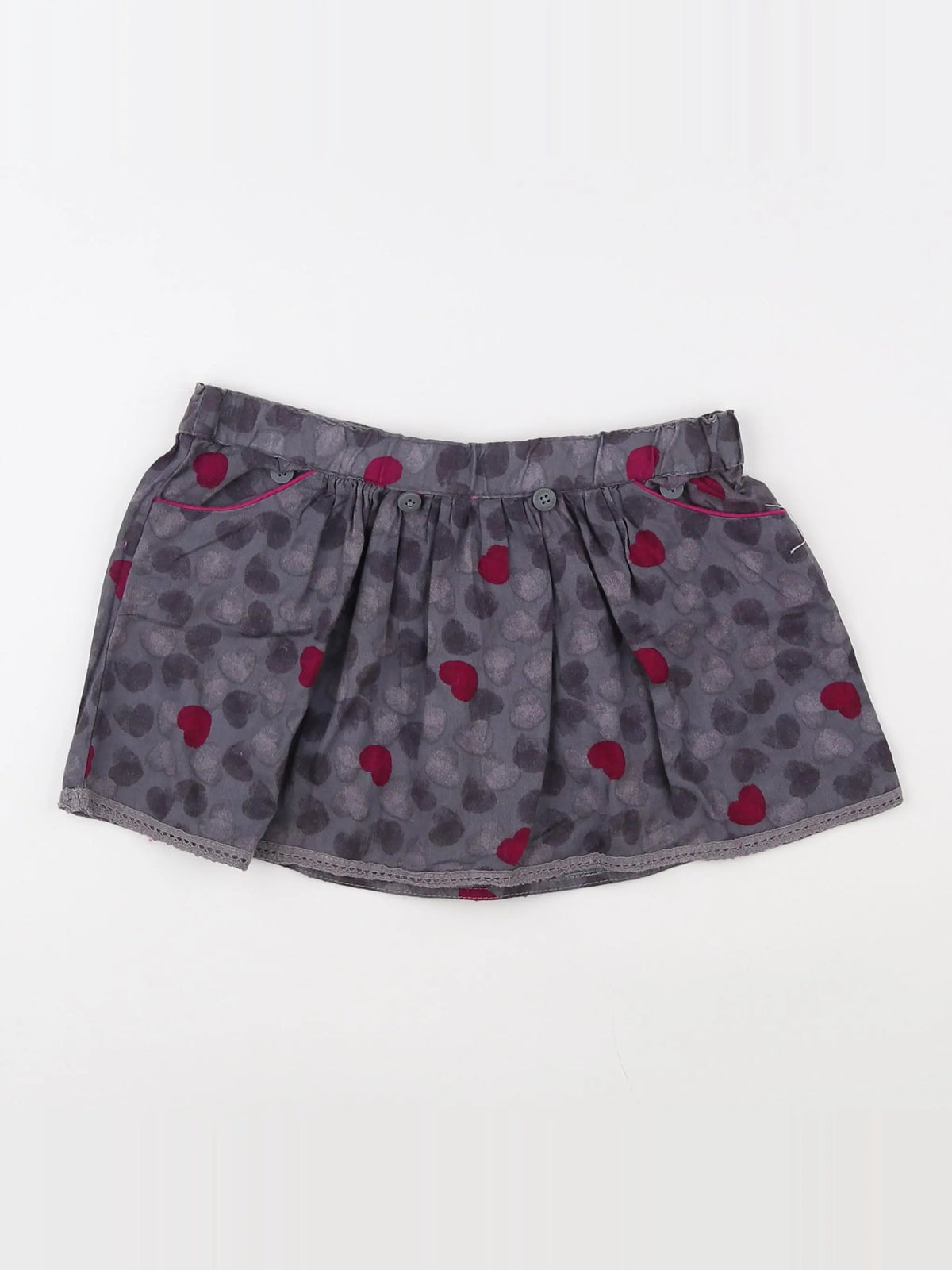 Vertbaudet - jupe gris - 4 ans