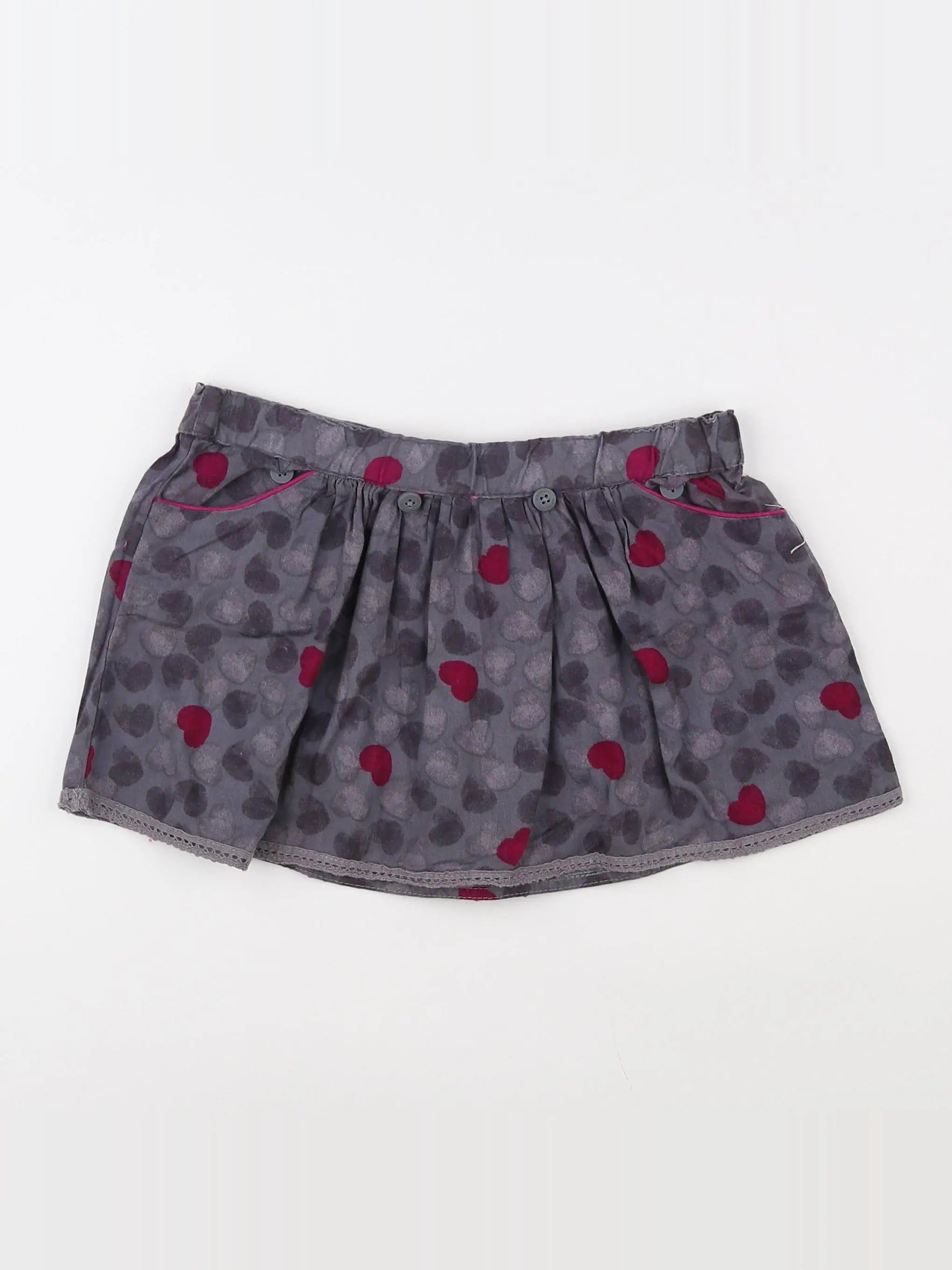 Vertbaudet - jupe gris - 4 ans