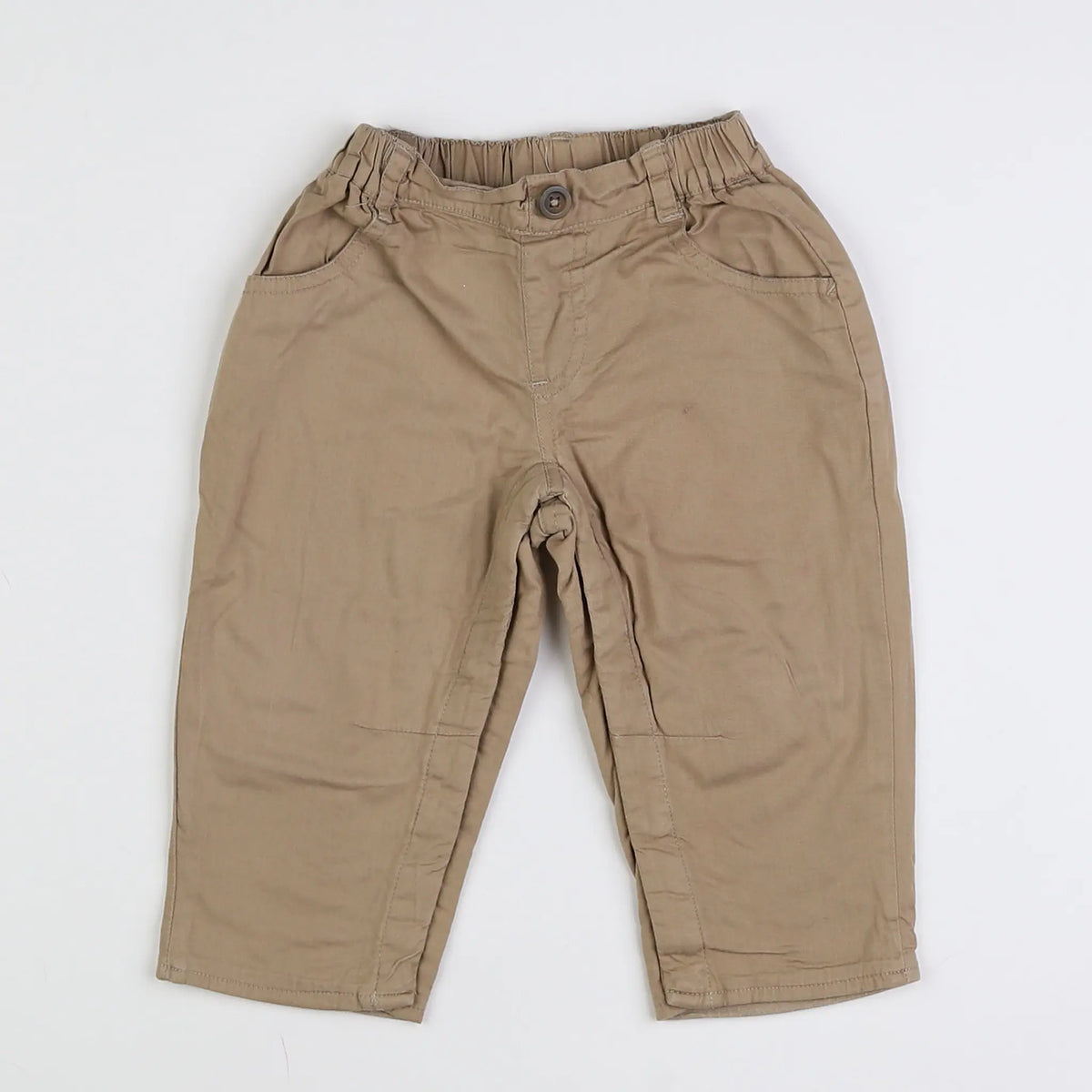 Vertbaudet - pantalon beige - 12 mois