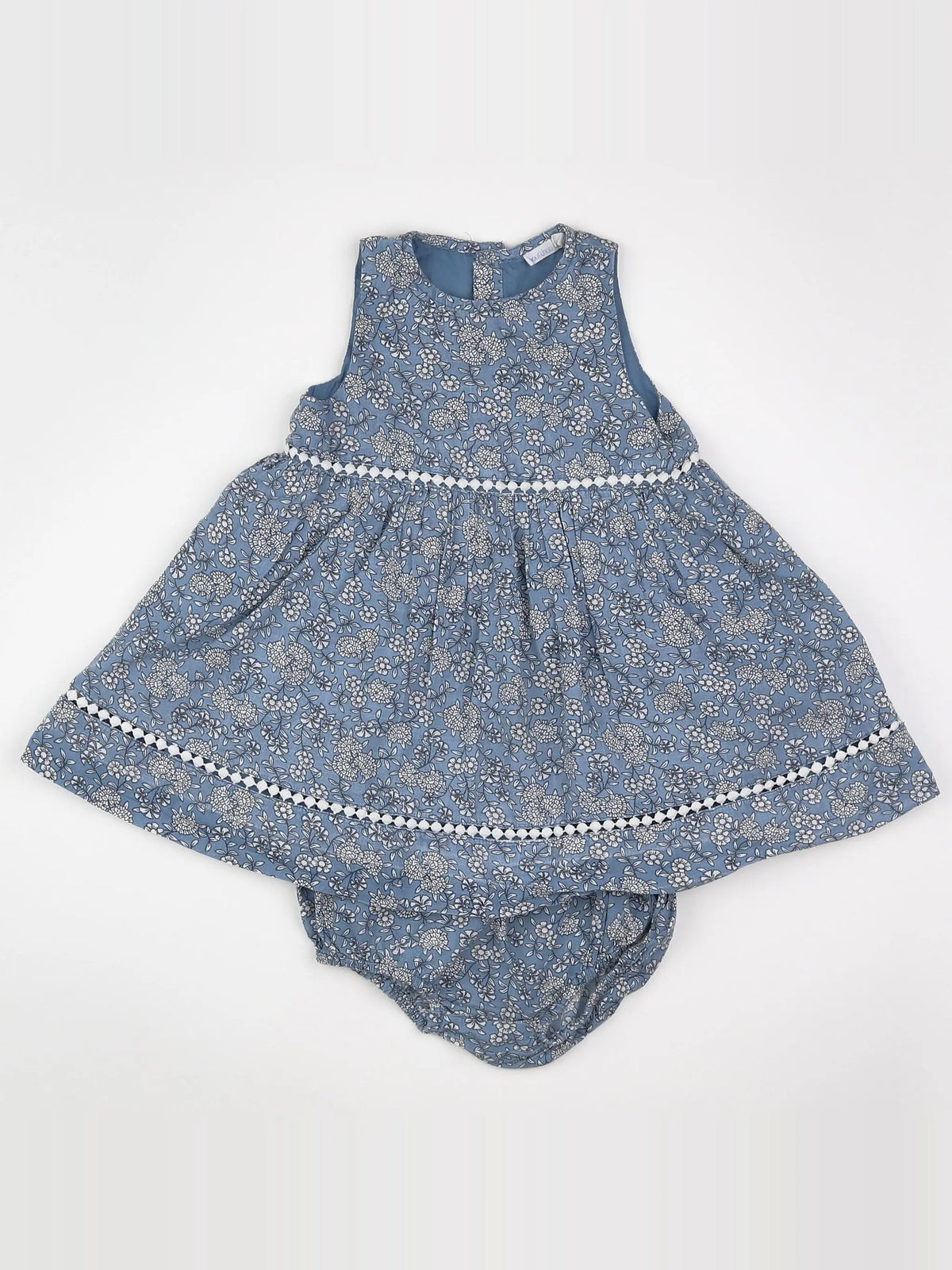 Boutchou - robe bleu - 12 mois