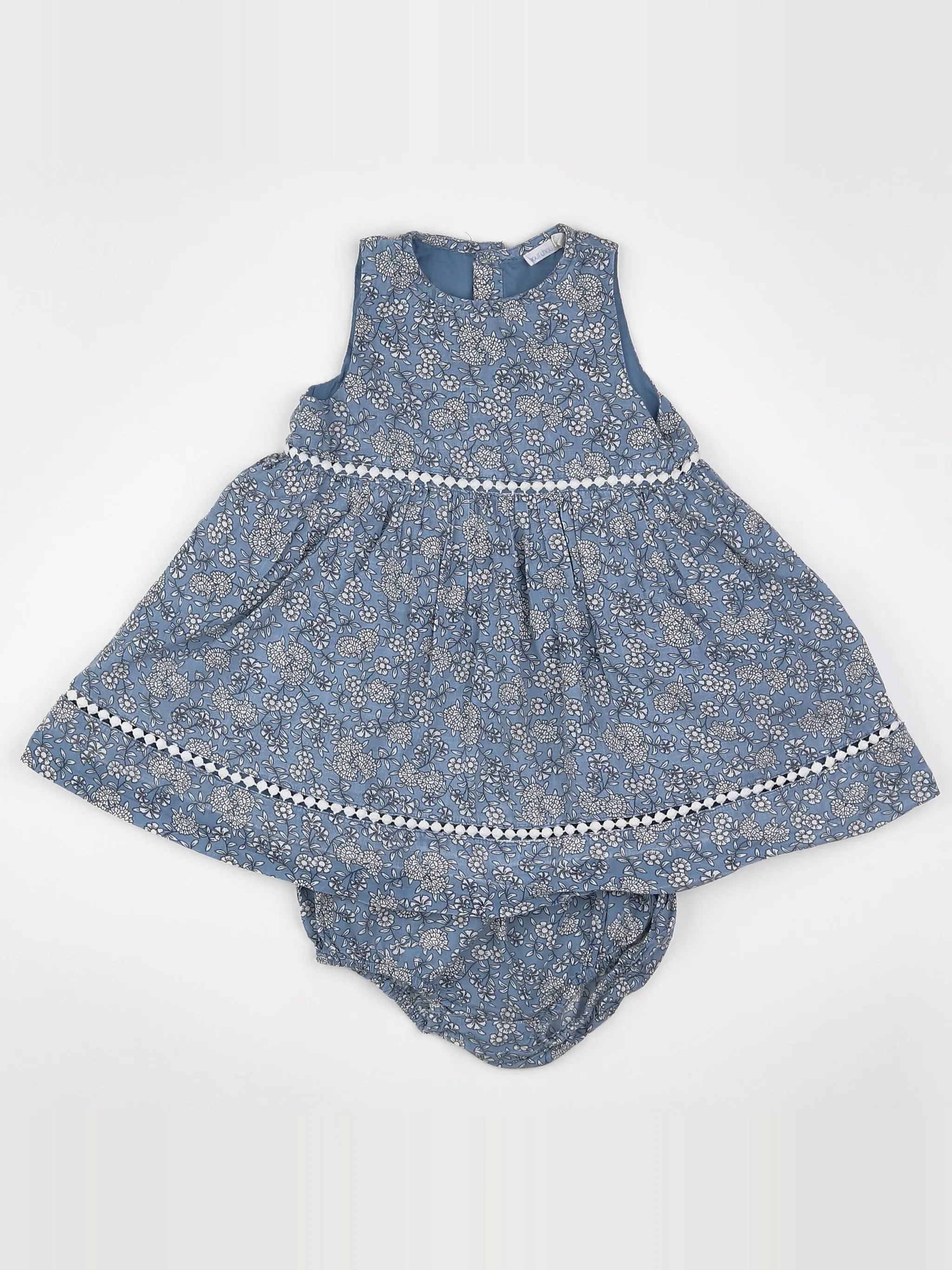 Boutchou - robe bleu - 12 mois