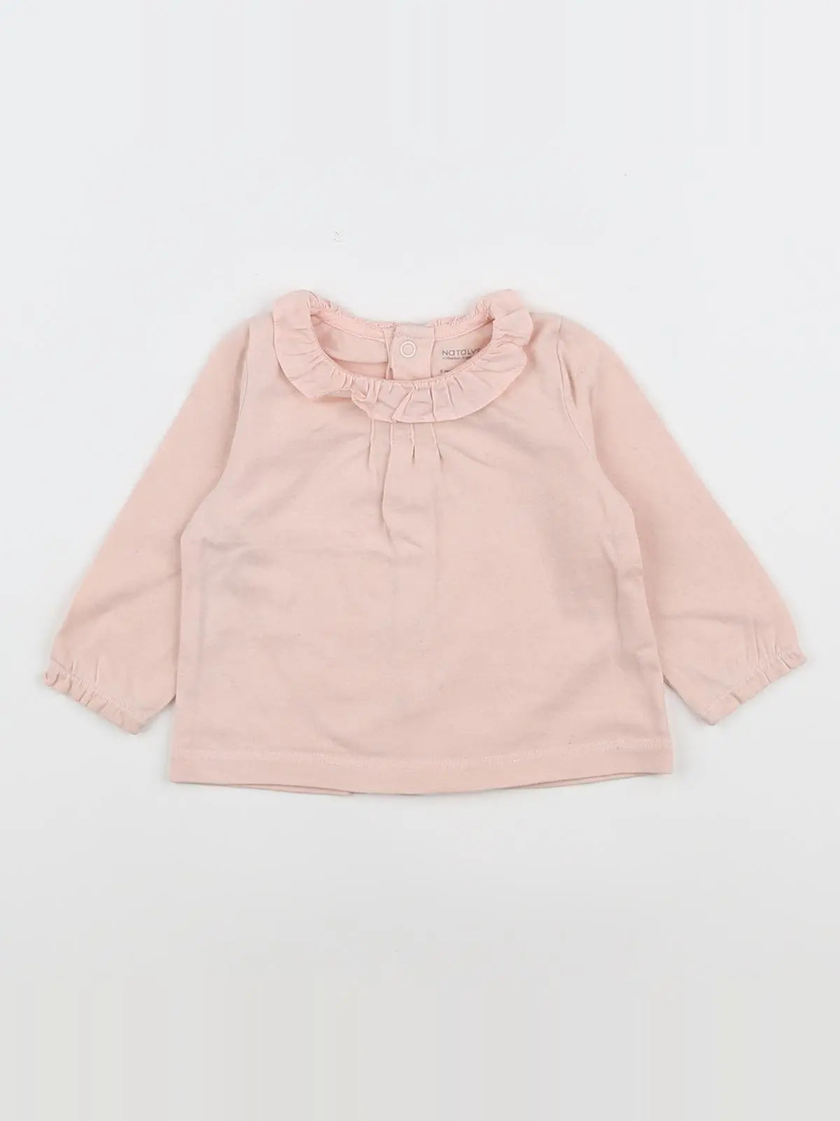 Natalys - tee-shirt rose - 6 mois