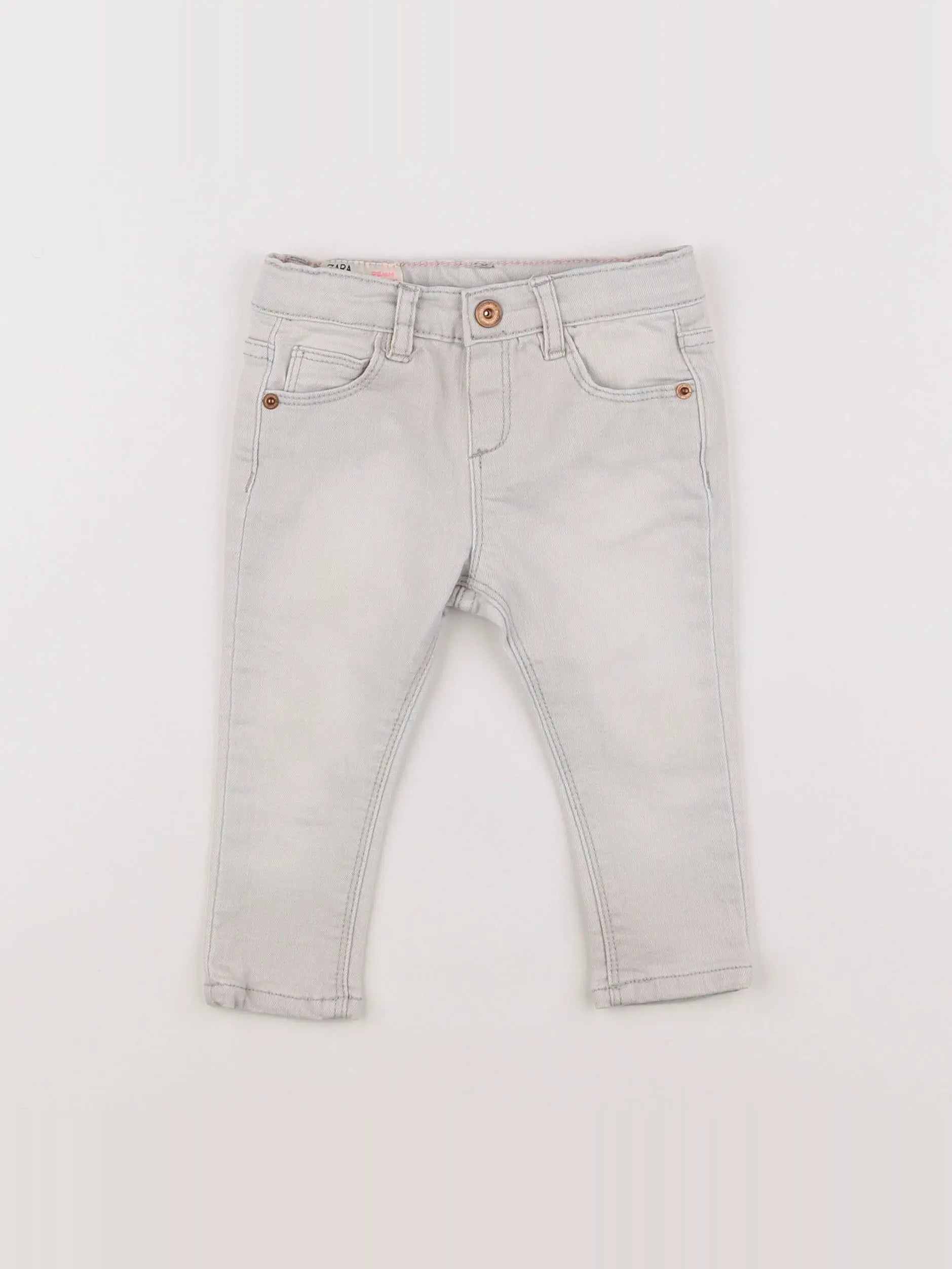 Zara - jean gris - 6/9 mois