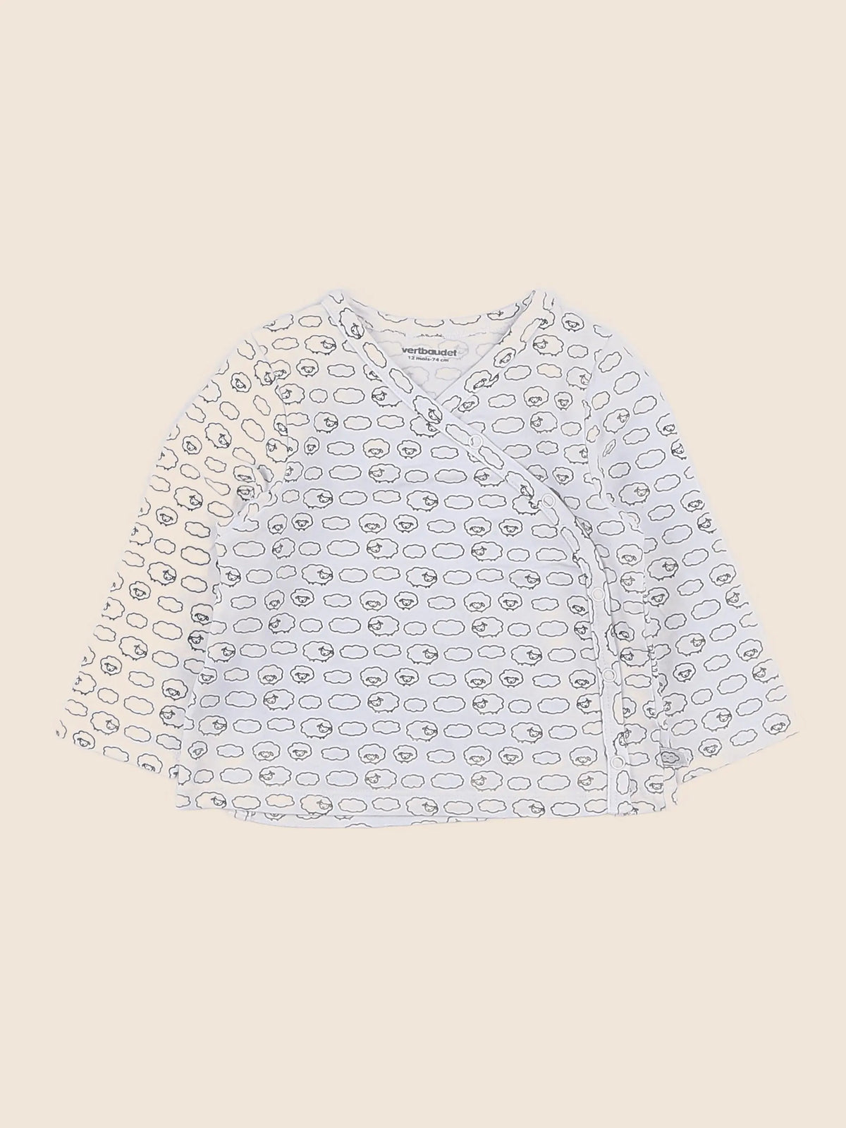 Vertbaudet - tee-shirt gris - 12 mois