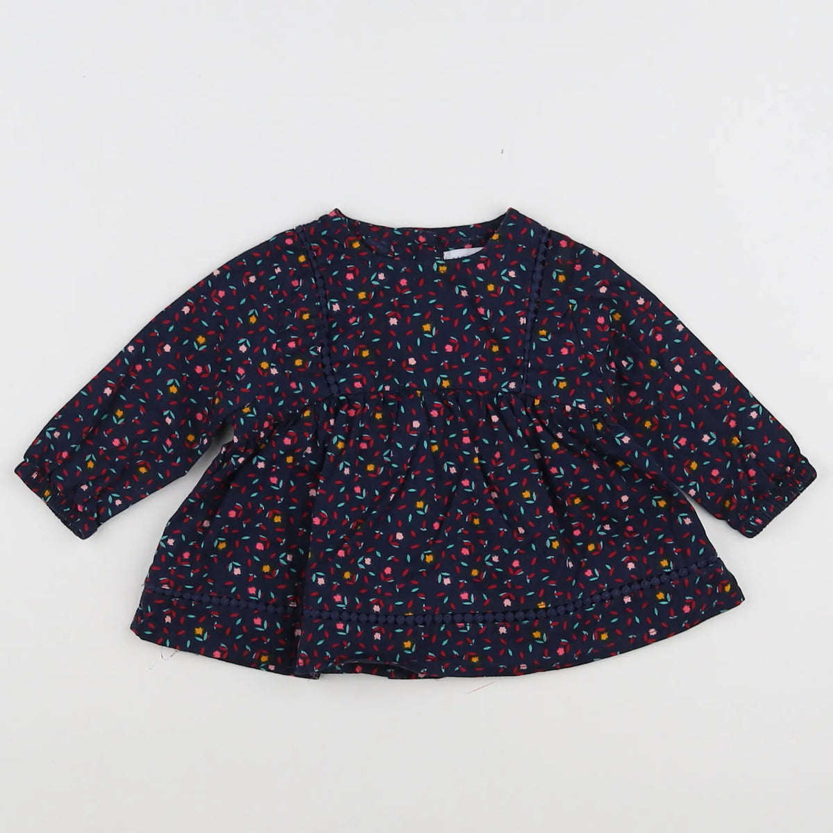 Vertbaudet - blouse bleu - 3 mois