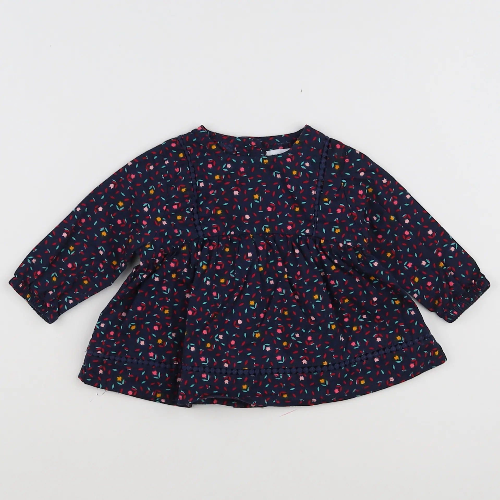 Vertbaudet - blouse bleu - 3 mois