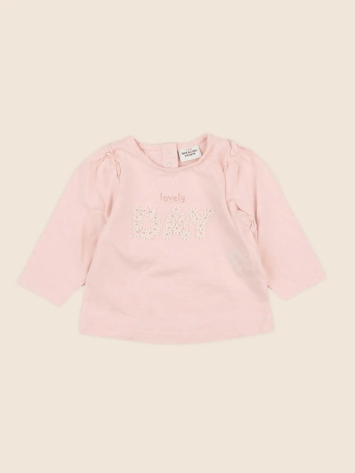 Tape à l'oeil - tee-shirt rose - 6 mois