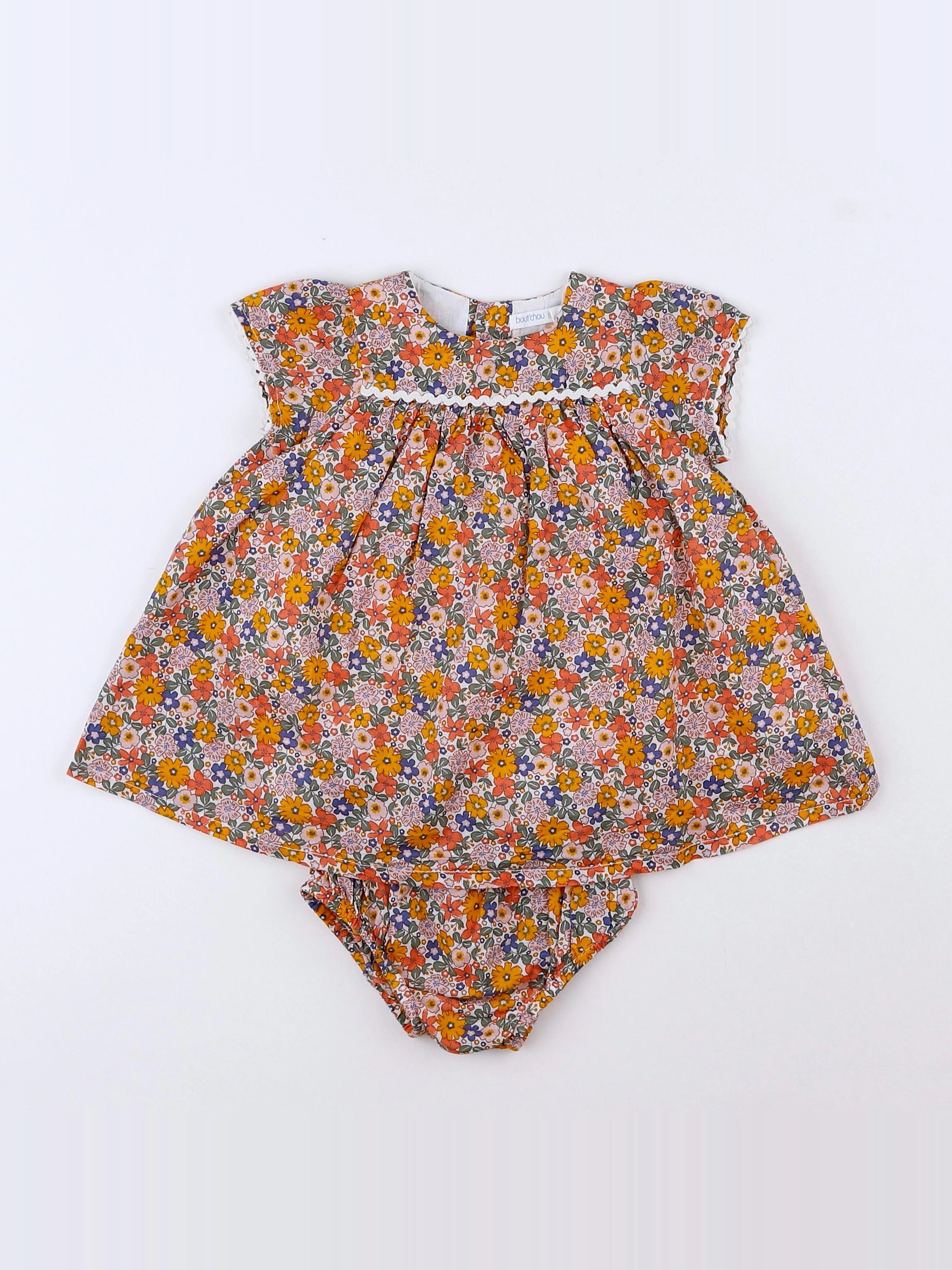 Boutchou - robe multicolore - 3 mois