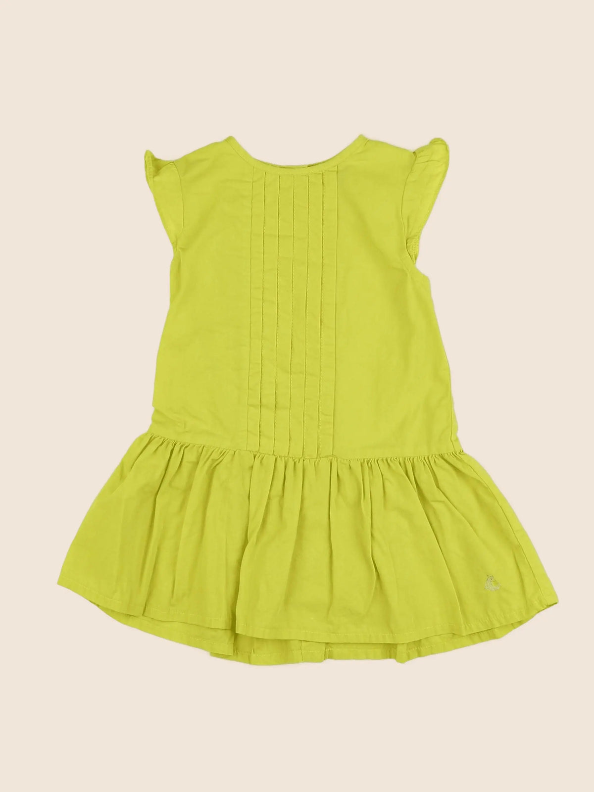 Petit Bateau - robe jaune - 18 mois